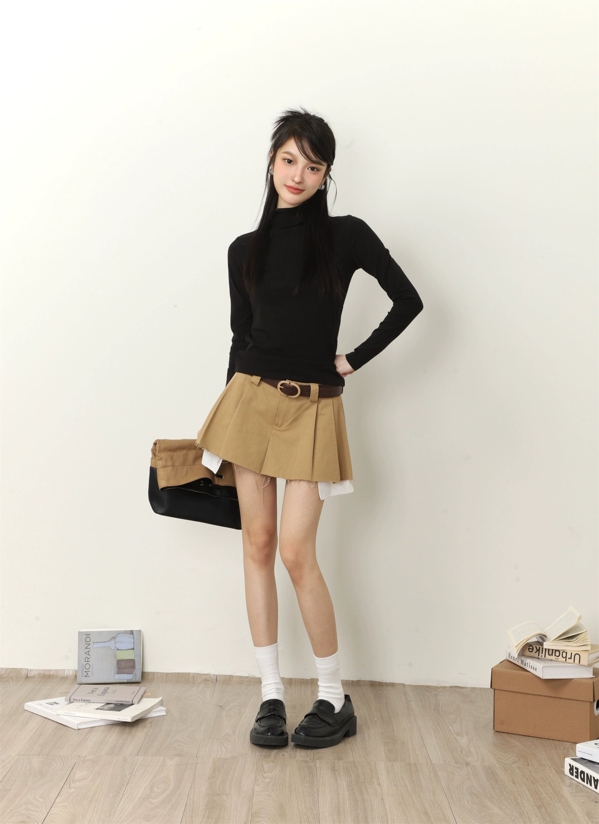 Turtleneck Long Sleeve T-shirt