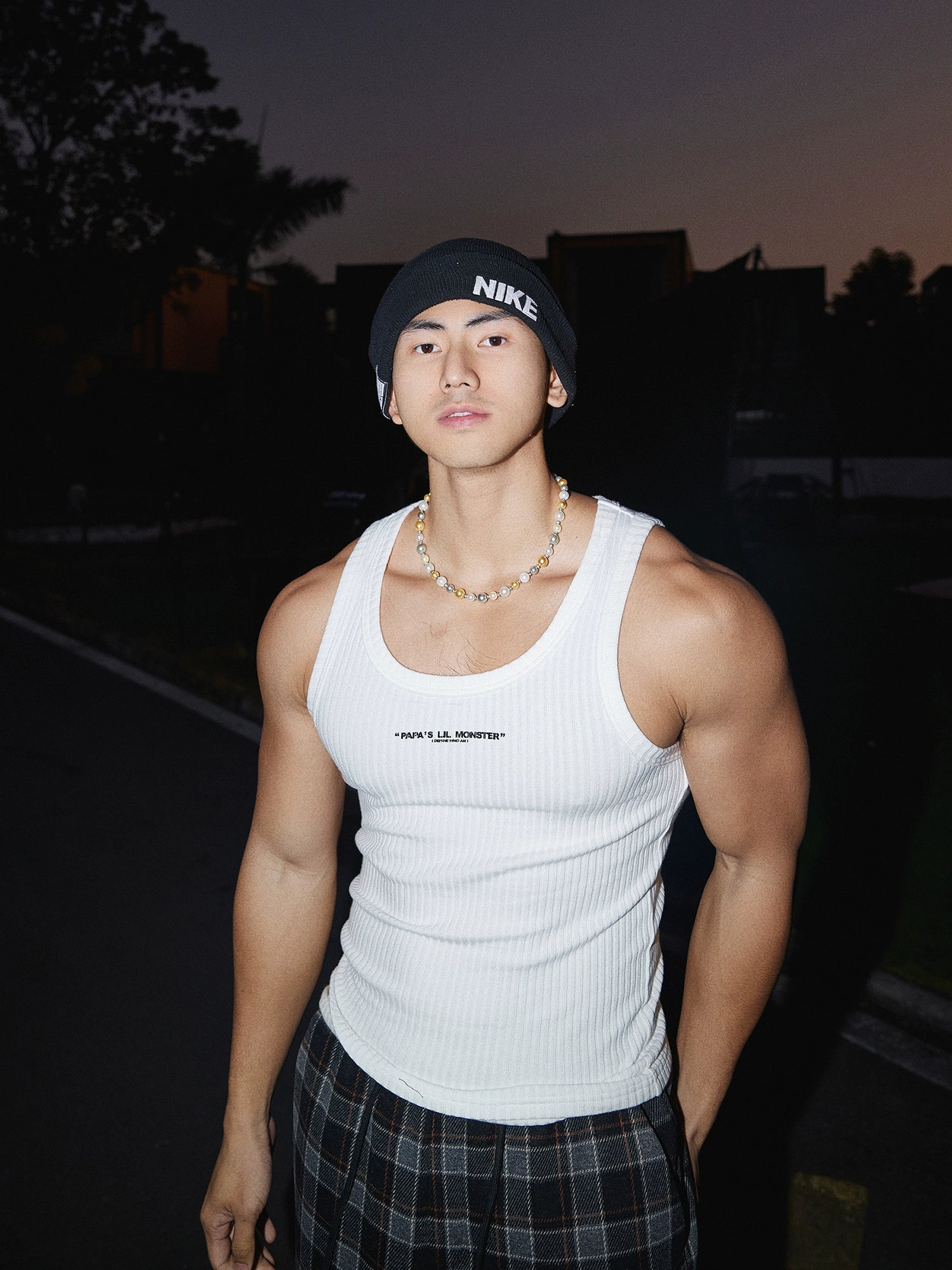 Ribbed Logo Tank Top