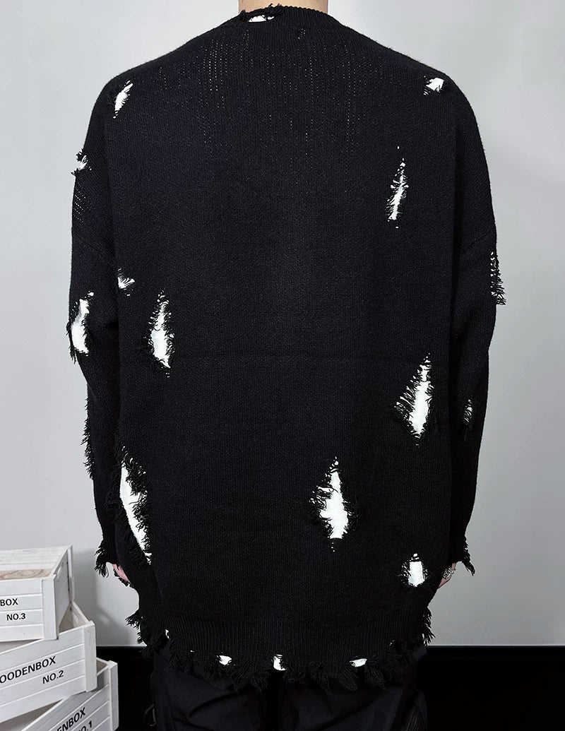Static Slash Shred-Knit Sweater