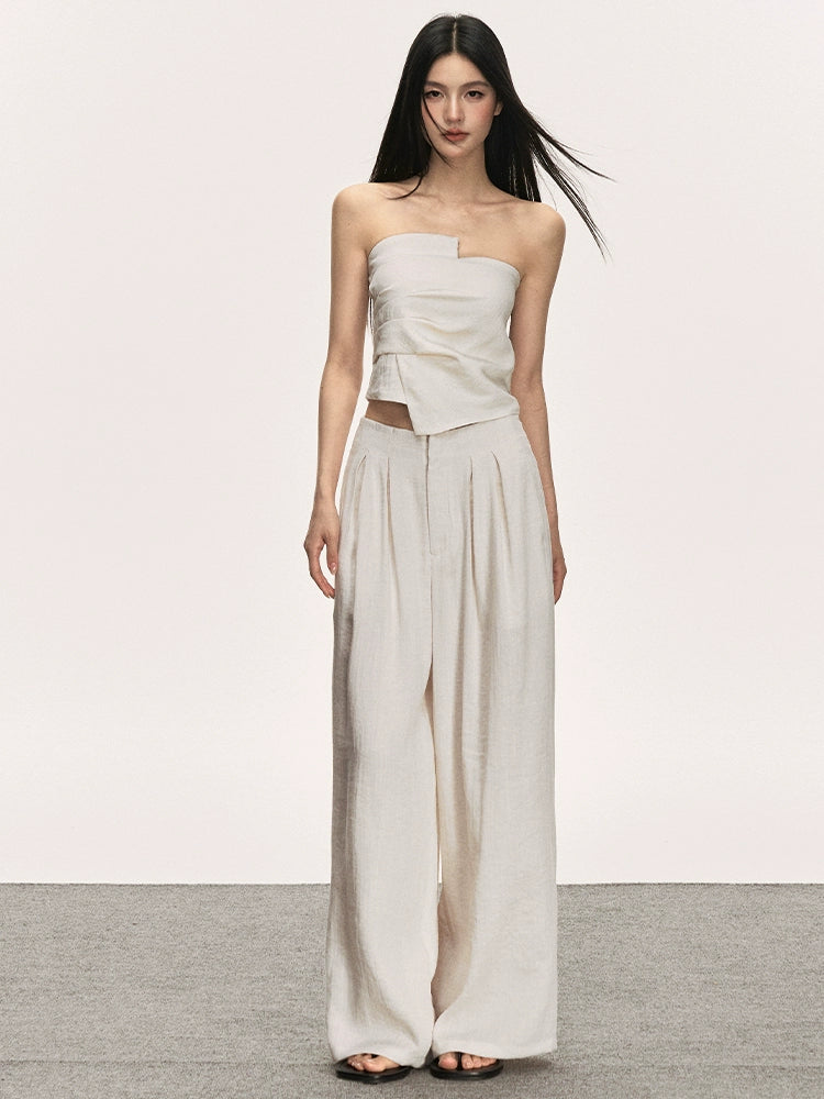 Tencel Linen French Summer Two-Piece Set