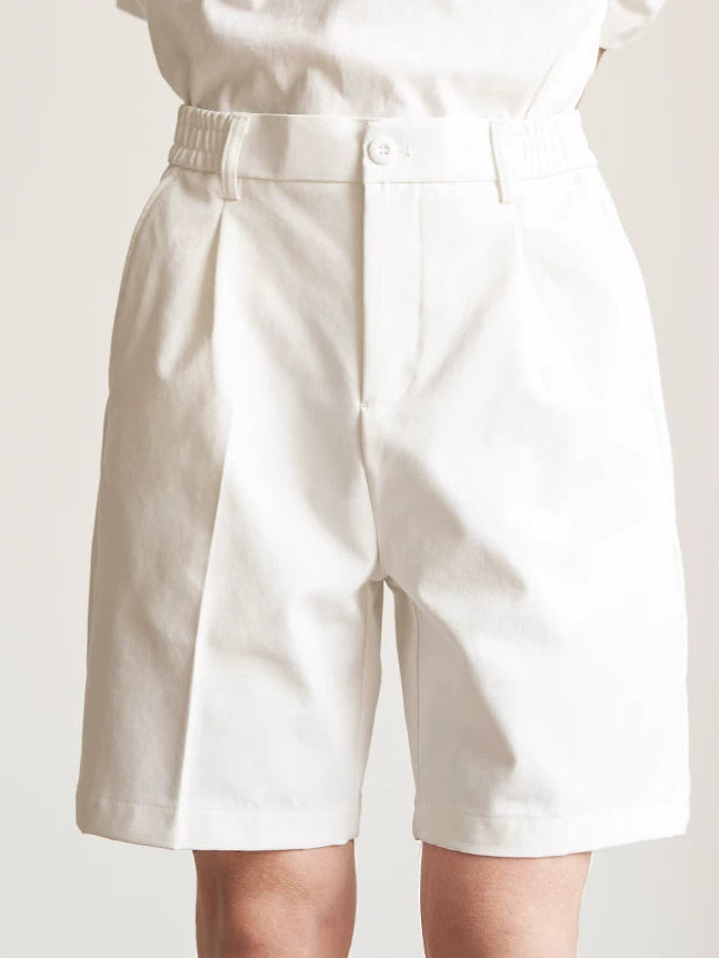 Minimal Tailored Pleated Shorts