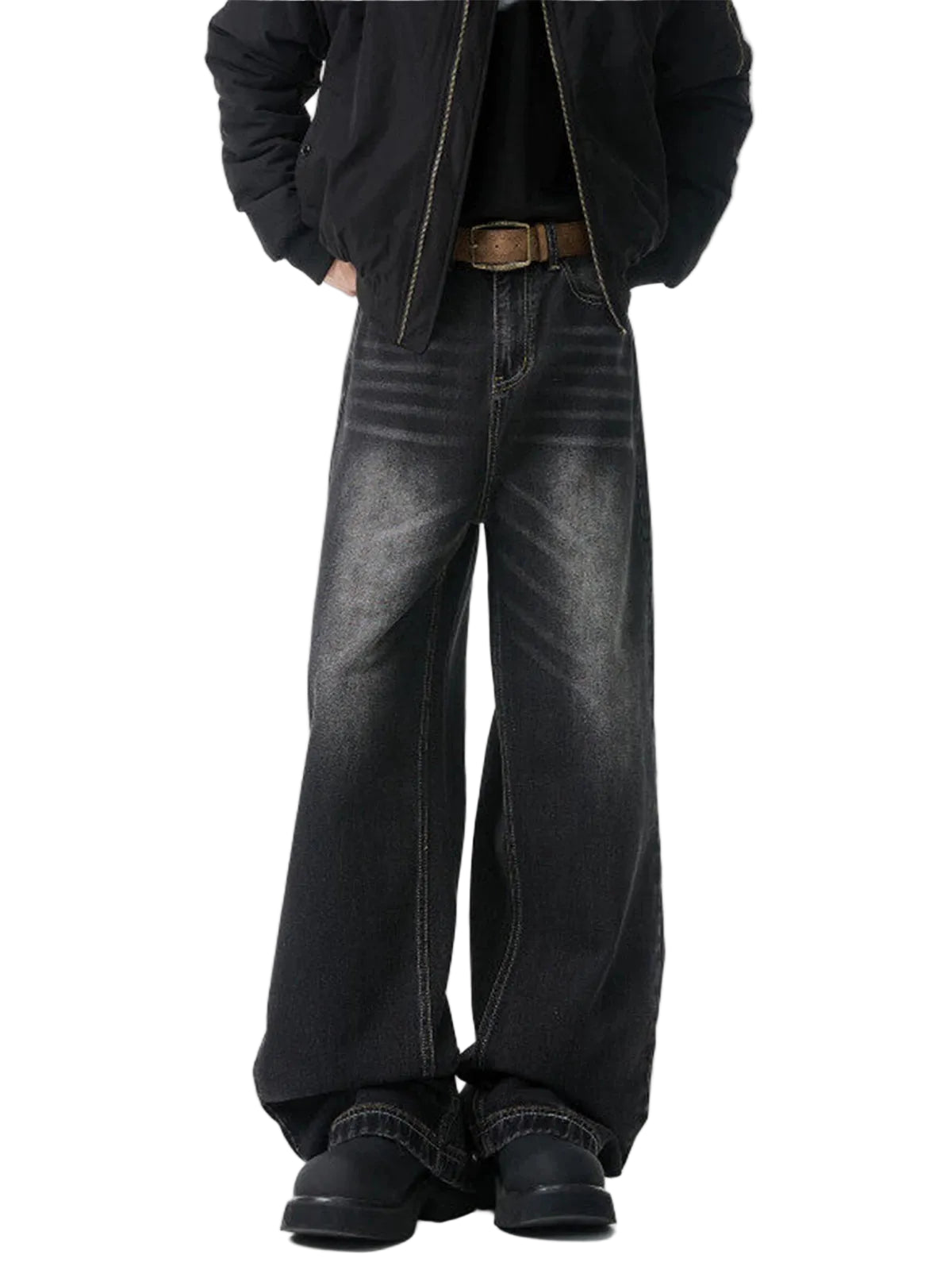 Fade Lane Wide-Leg Jeans