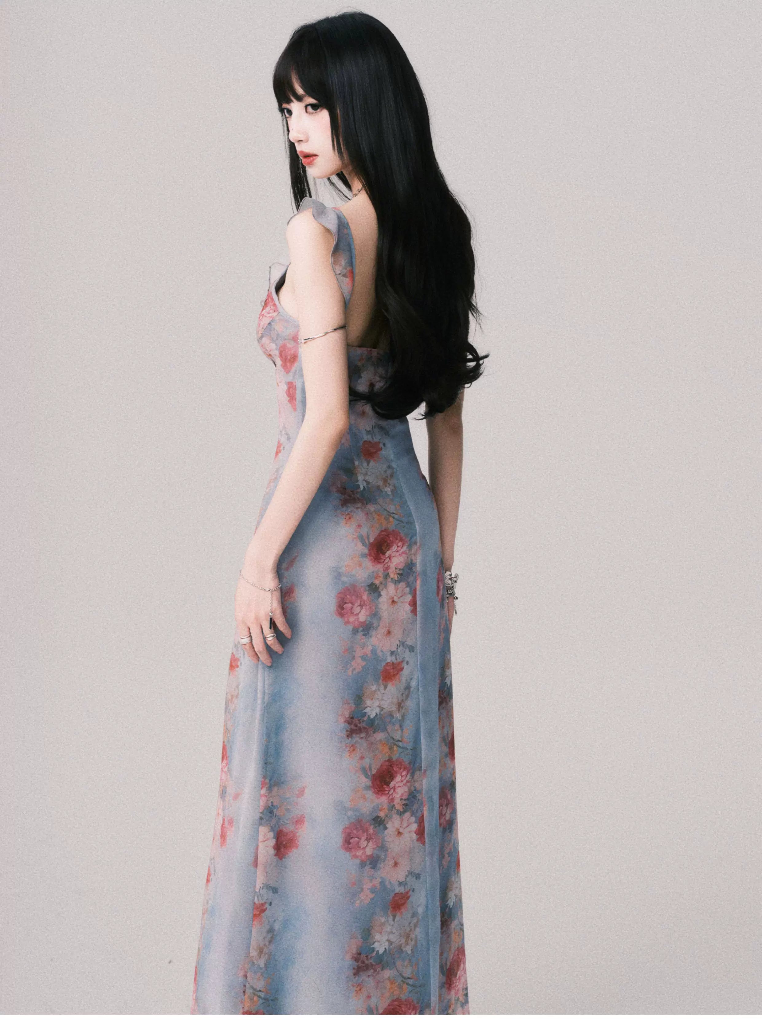 Cloud Petal Reverie Maxi Dress
