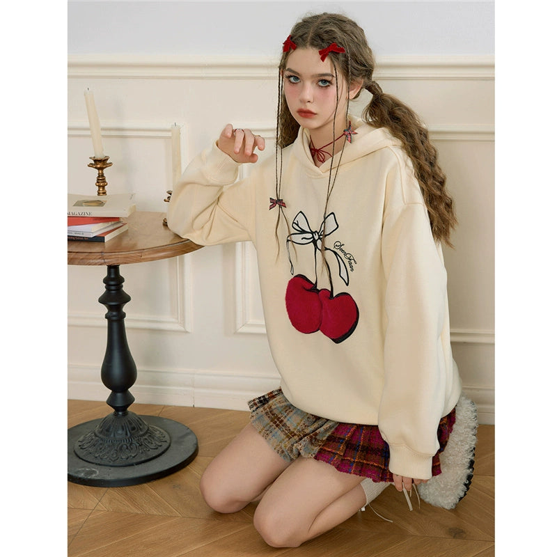 Cherry Bow Knit Sweater