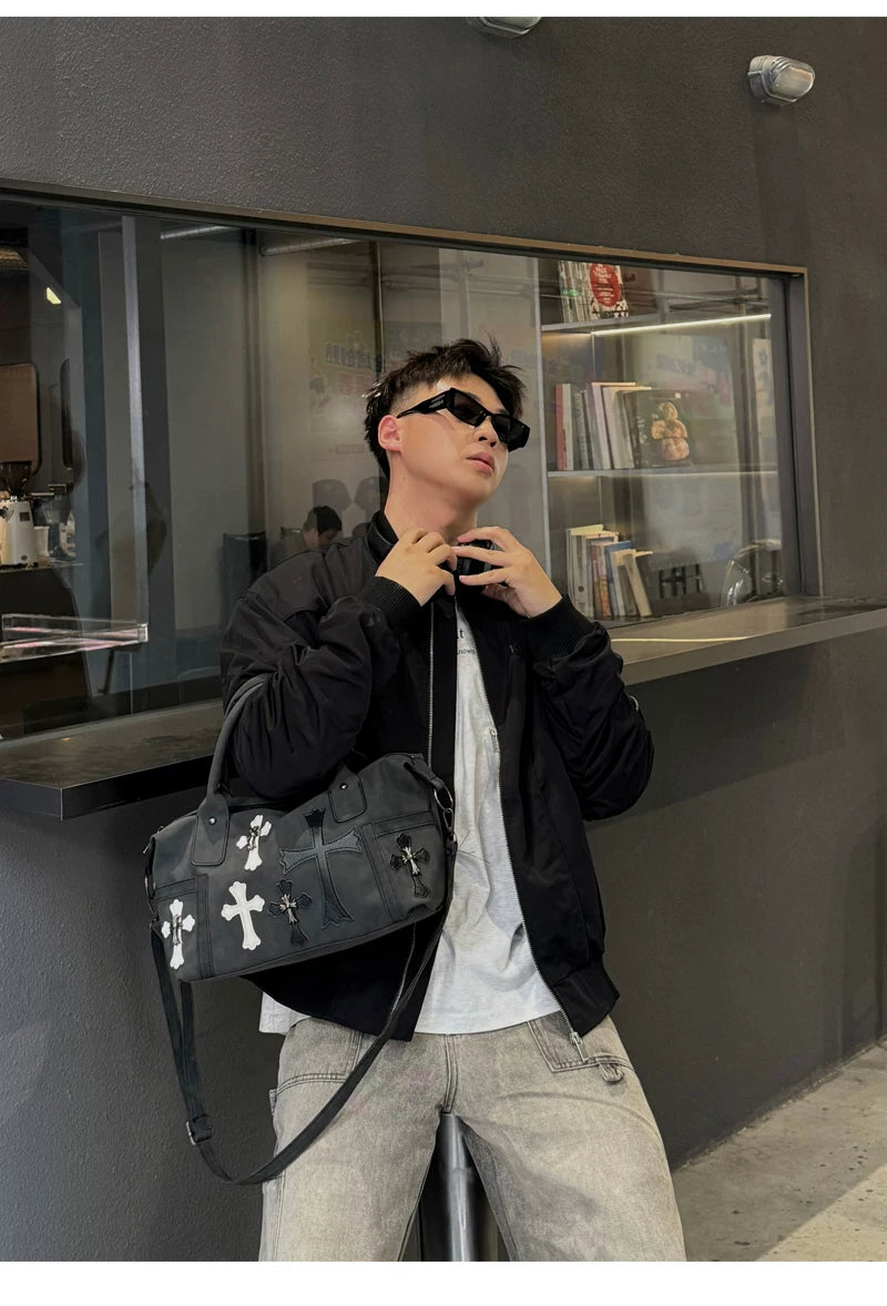 Midnight Relic Crossbody Satchel