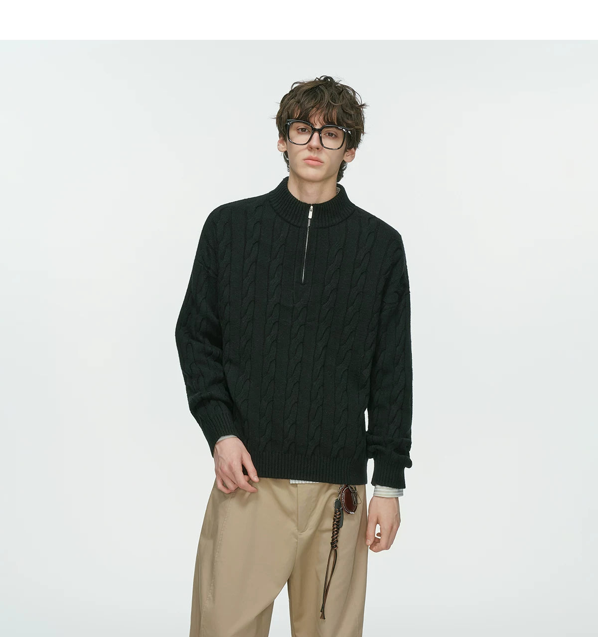 Sandline Cable Half‑Zip Sweater