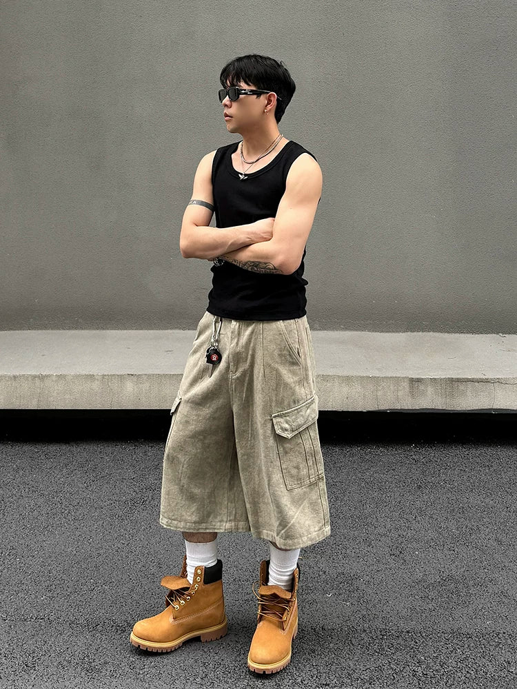 Stonewash Cargo Shorts