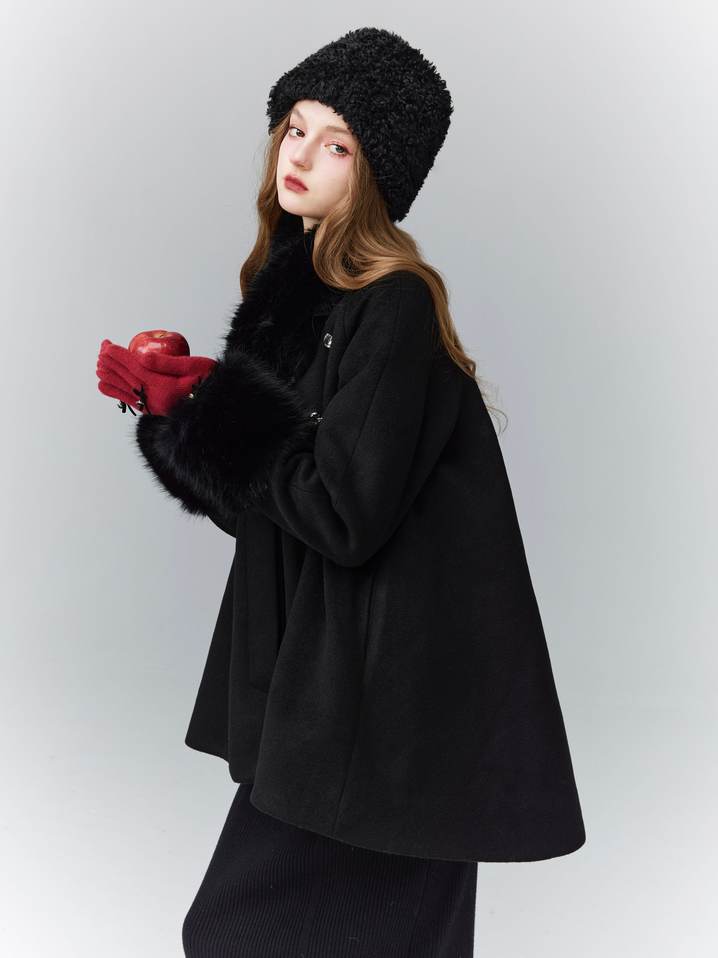 LUNA VEILのファービジューウールジャケット fur bijou wool jacket LV0092の画像3