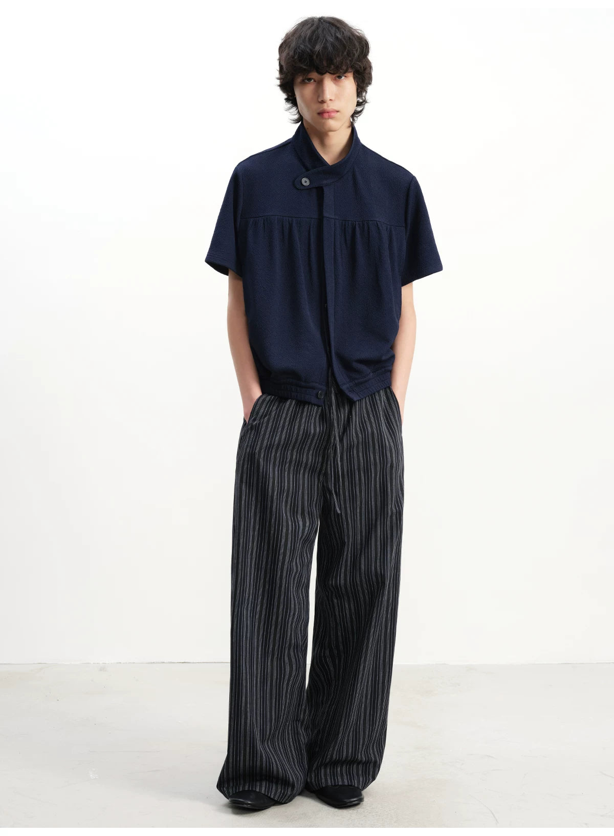 Striped Relaxed Drawstring Lounge Pants