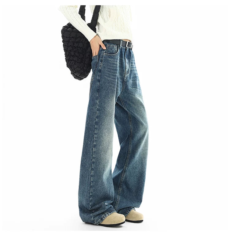 Fadewave Ultra‑Wide Vintage Jeans