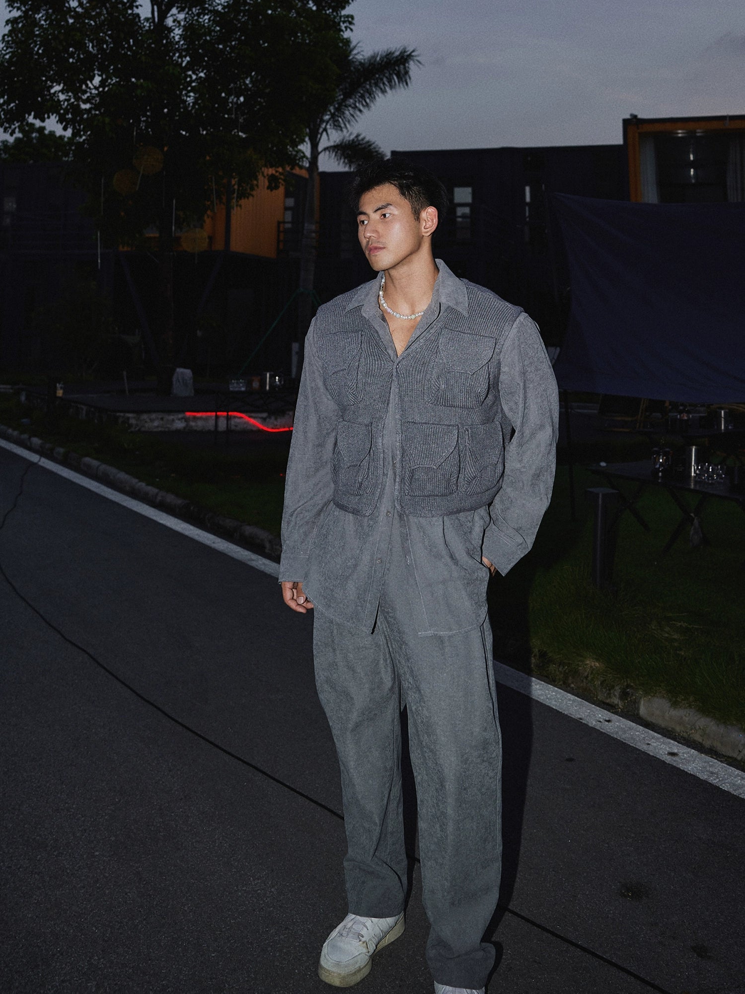 Urban Shirt and Corduroy Loose-Fit Pants
