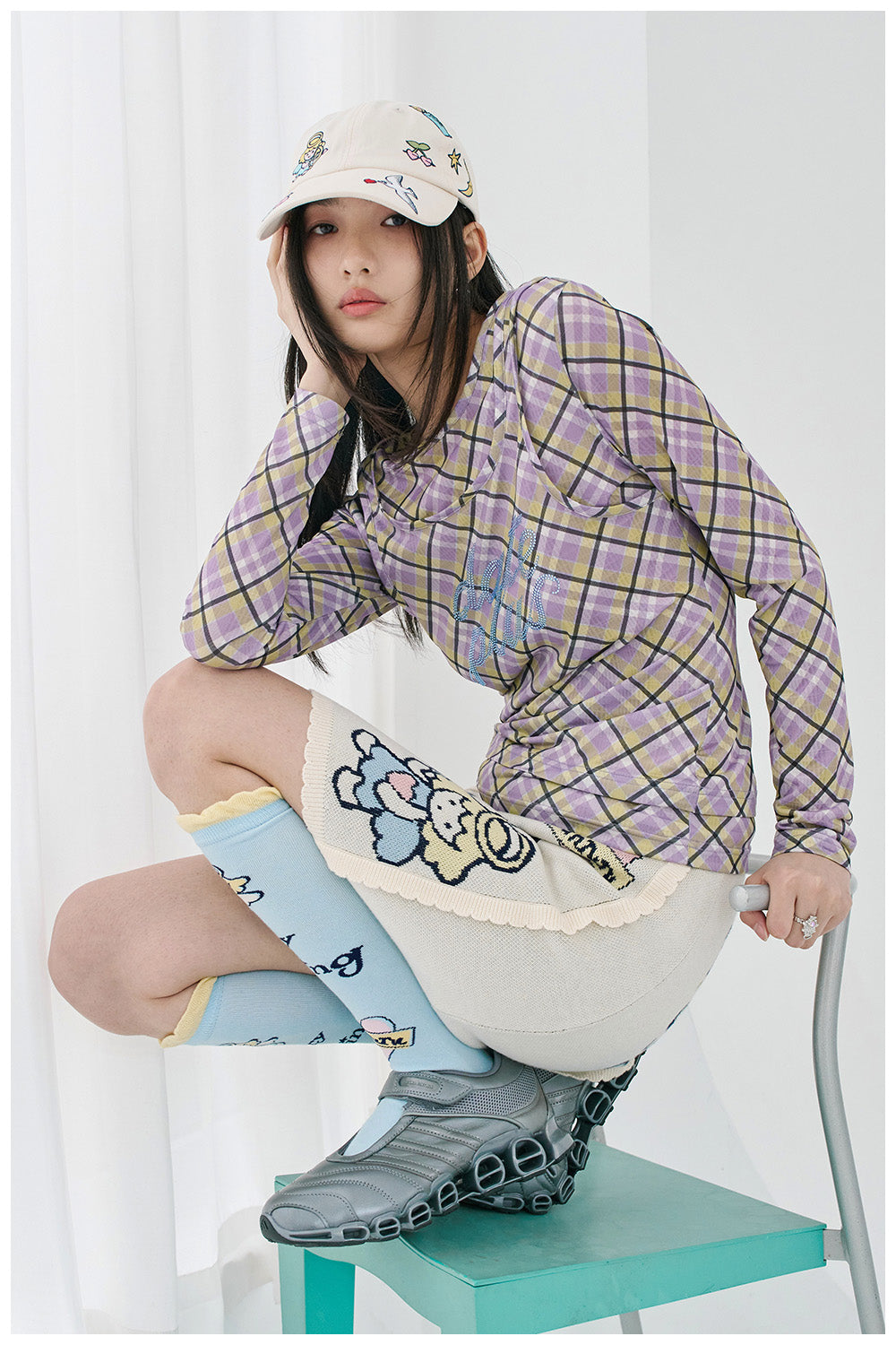 Gingham Date Plus Long Sleeve Shirt