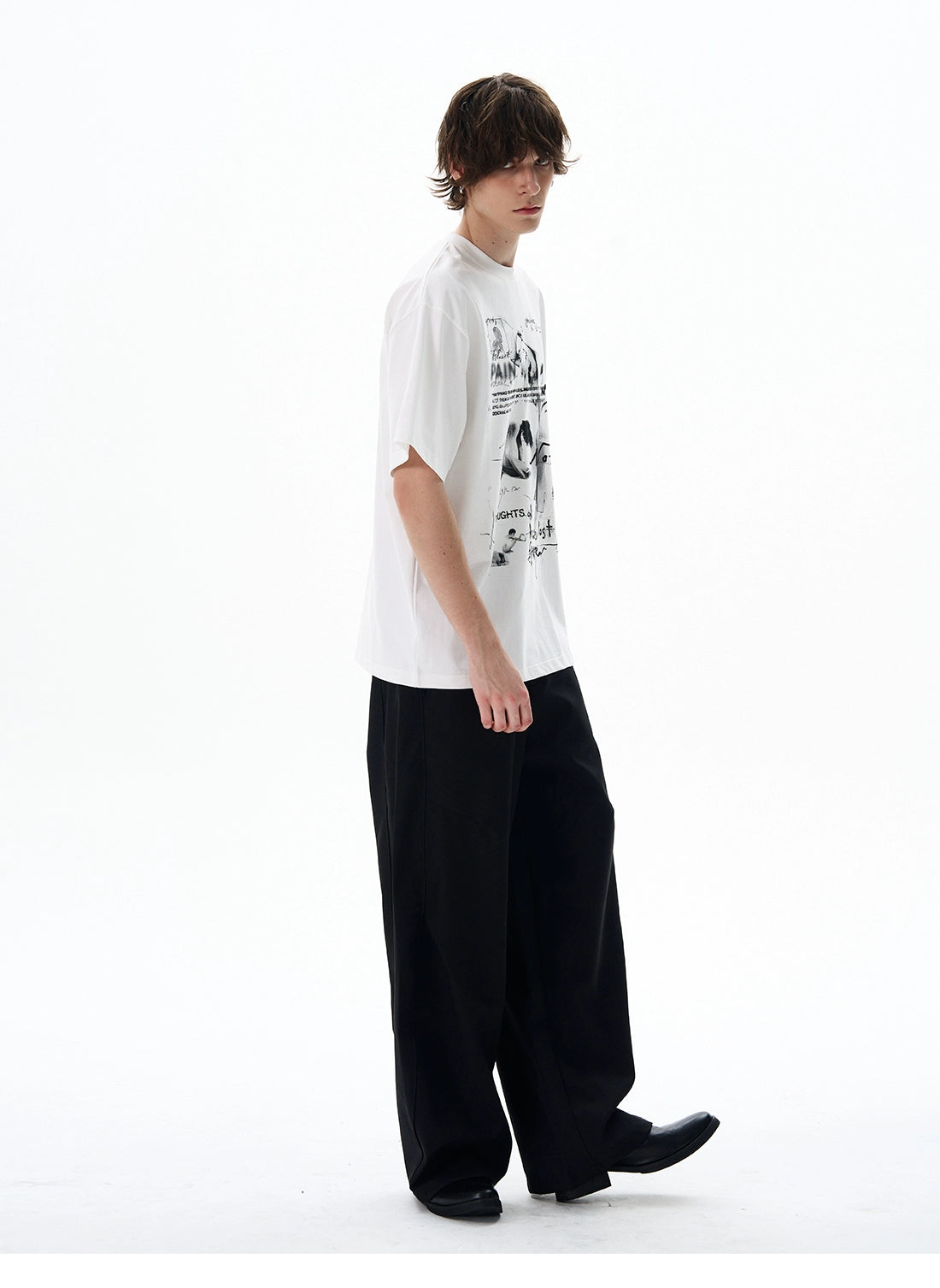 Oversized Graphic Print Cotton T-Shirt