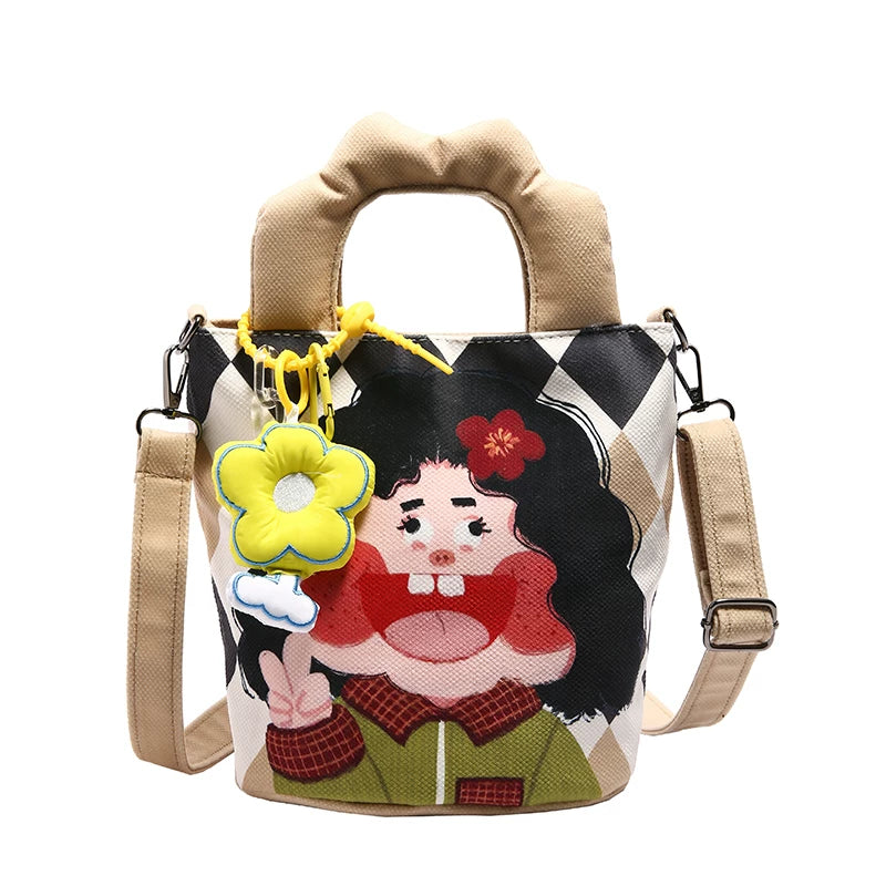 Giggles & Bows Cartoon Tote