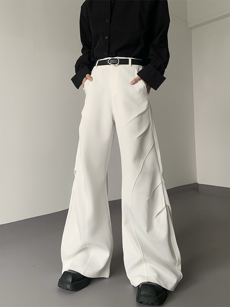 Ivory Streamline Flare Trousers