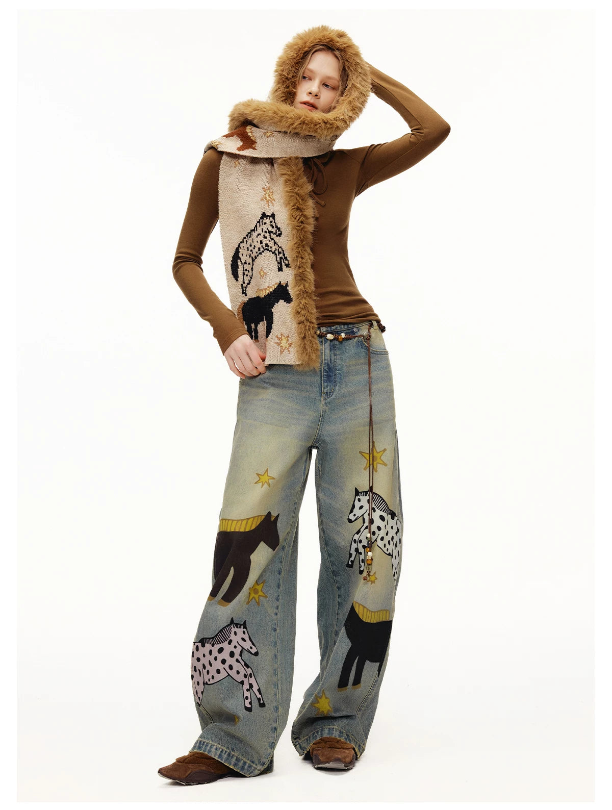 Starlight Pony Meadow Furry Scarf
