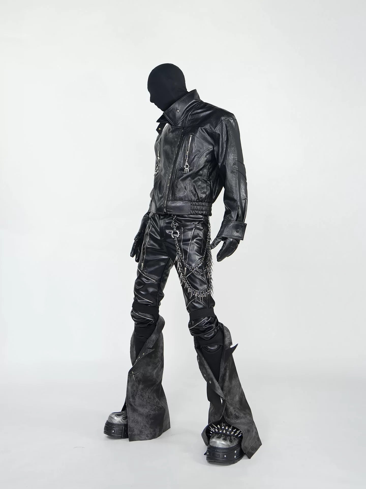 Noir Relic Hardware Rider Jacket