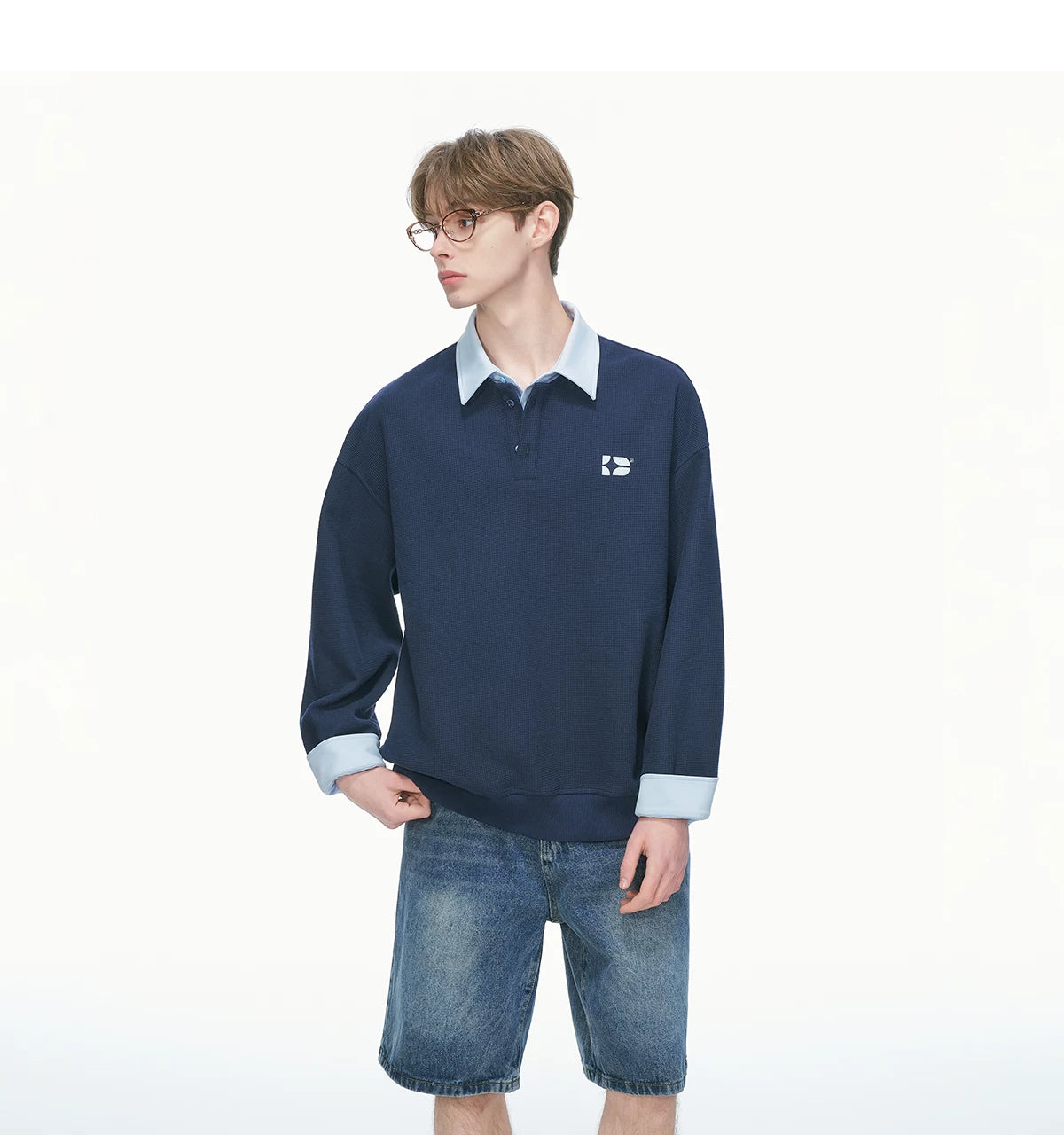 Varsity Collar Rugby Sweatshirt