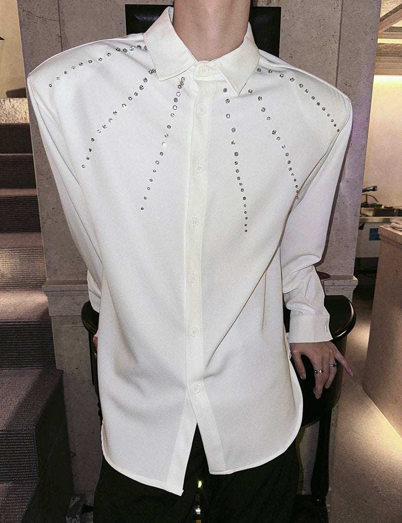 Nocturne Constellation Crystal Dress Shirt