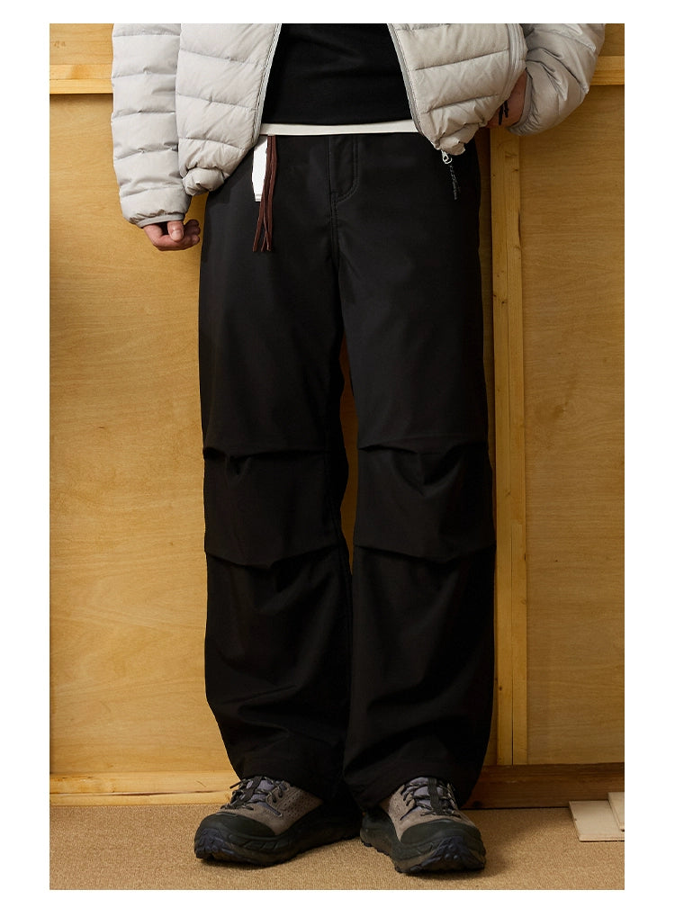 Fleece-Lined Warm Paratrooper Pants