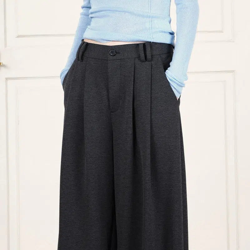Relaxed Fit Drapey Pants - chiclara