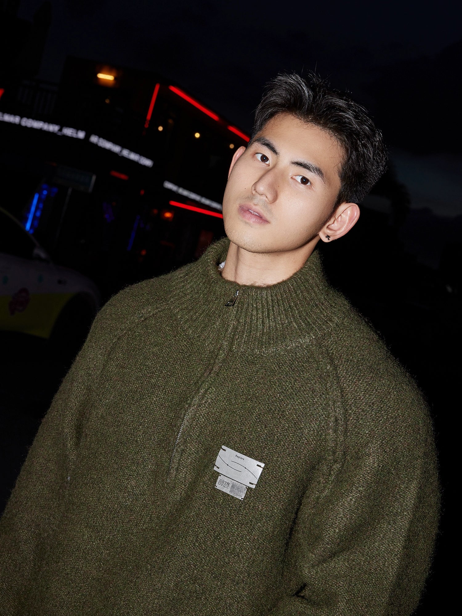 Arctic Mist Half-Zip Sweater