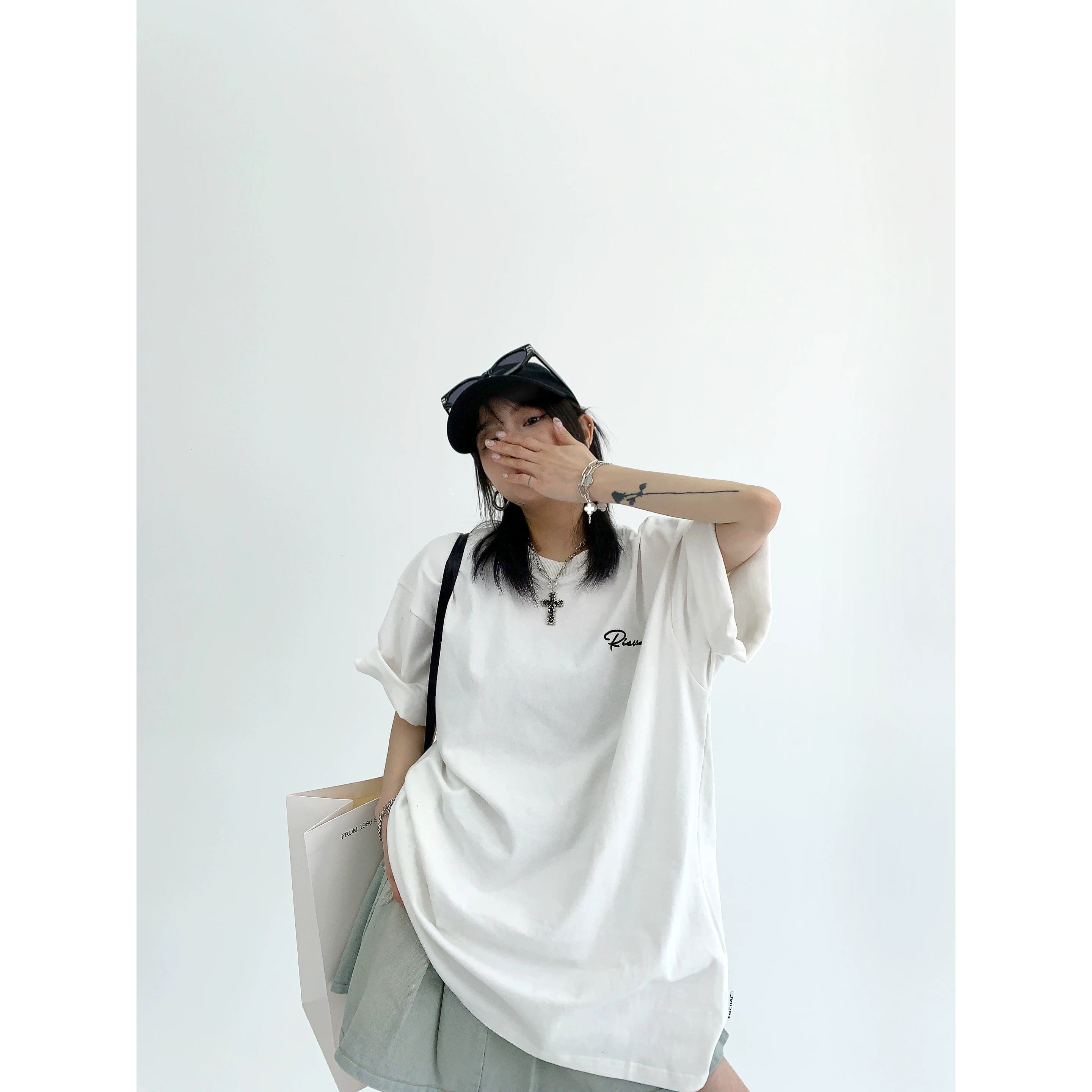 Midnight Lace Script Tee