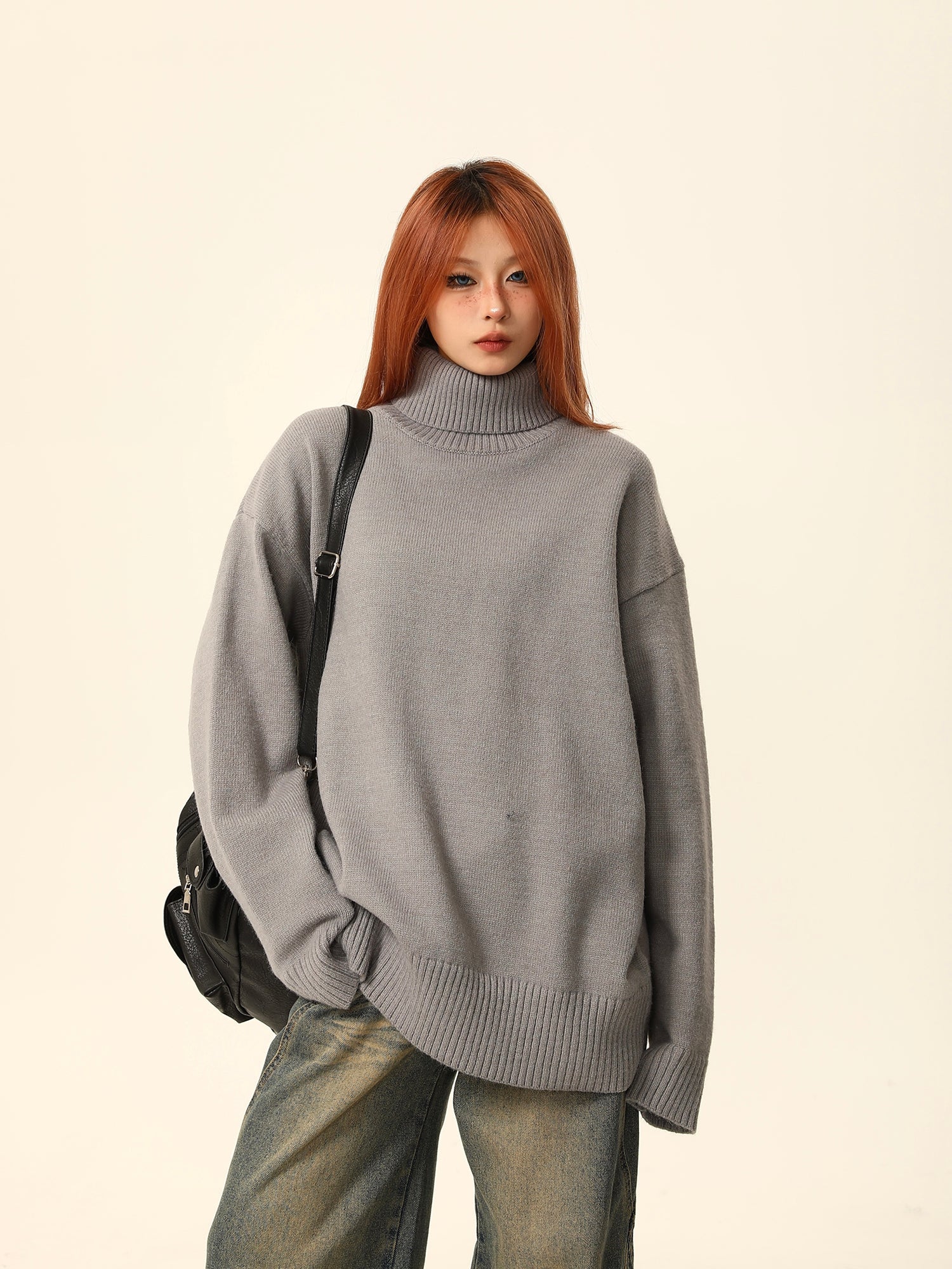 Turtleneck Boyfriend Sweater