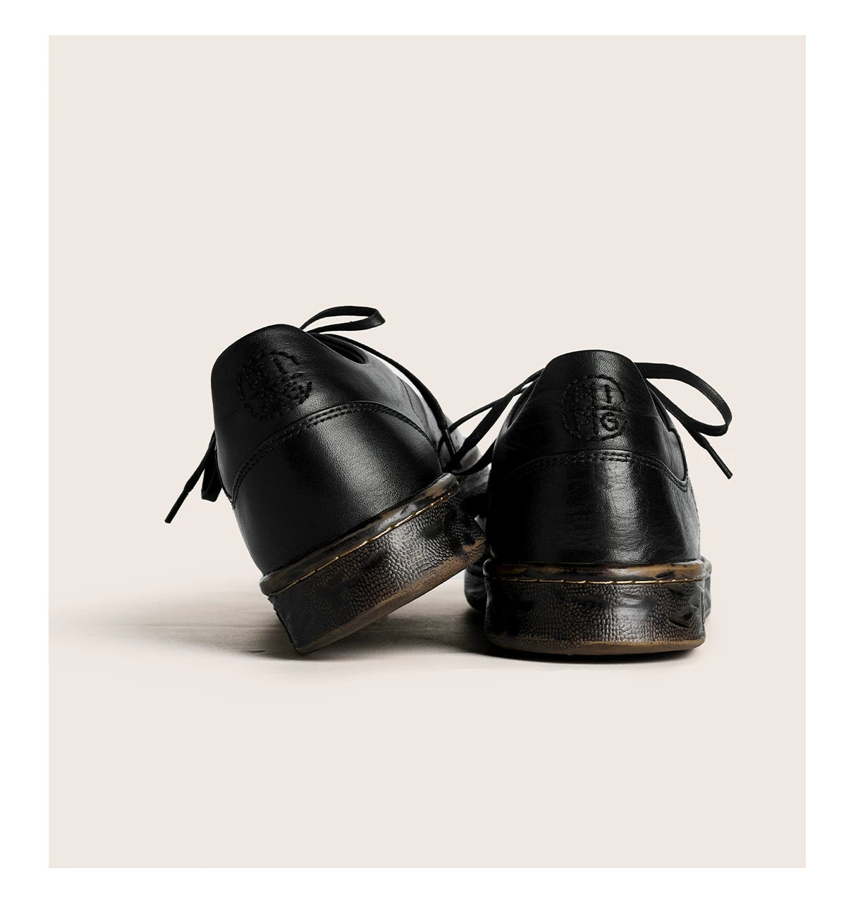 Minimalist Black Casual Derby Sneakers