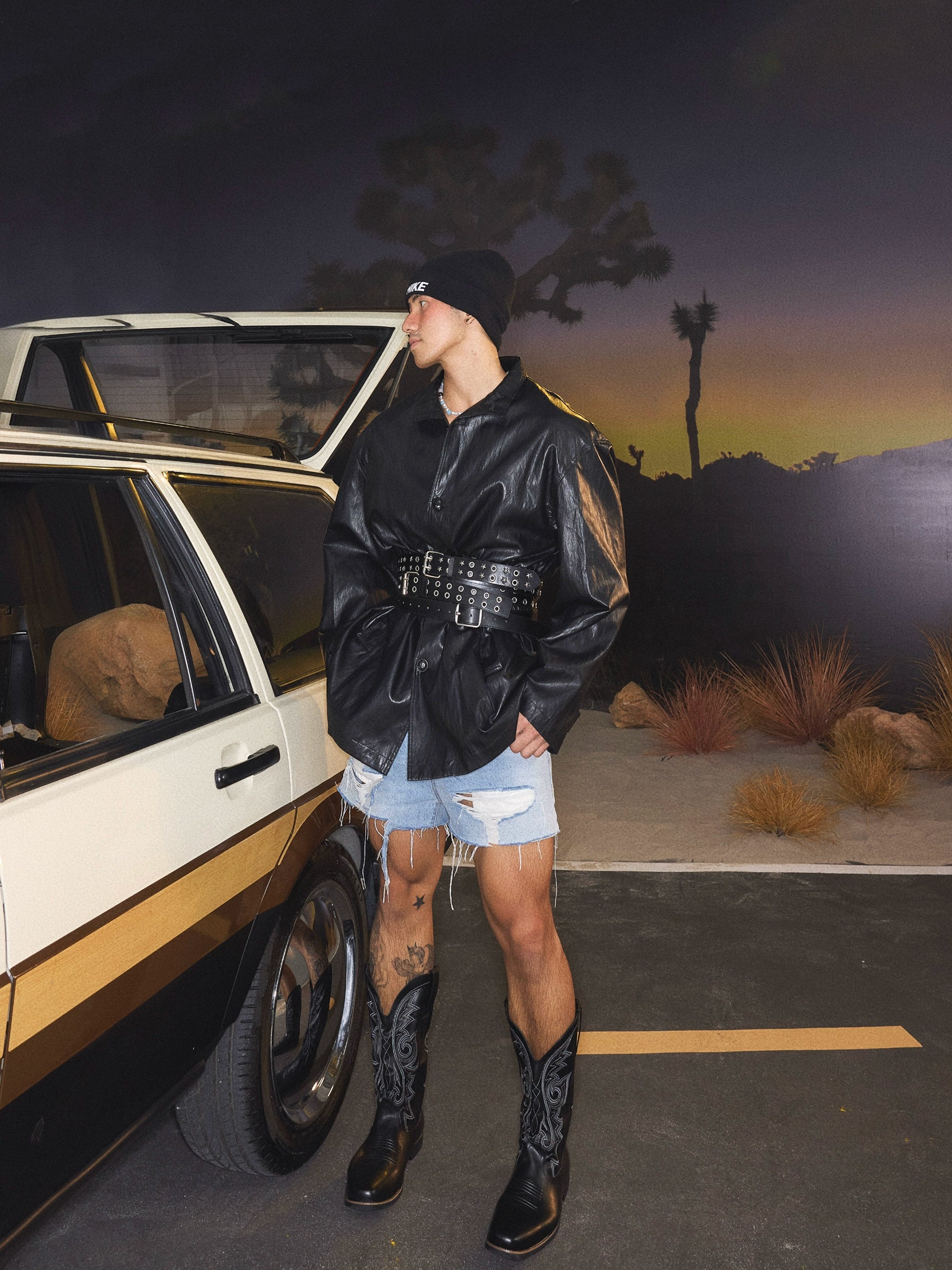 Button Up Drawstring Shirt