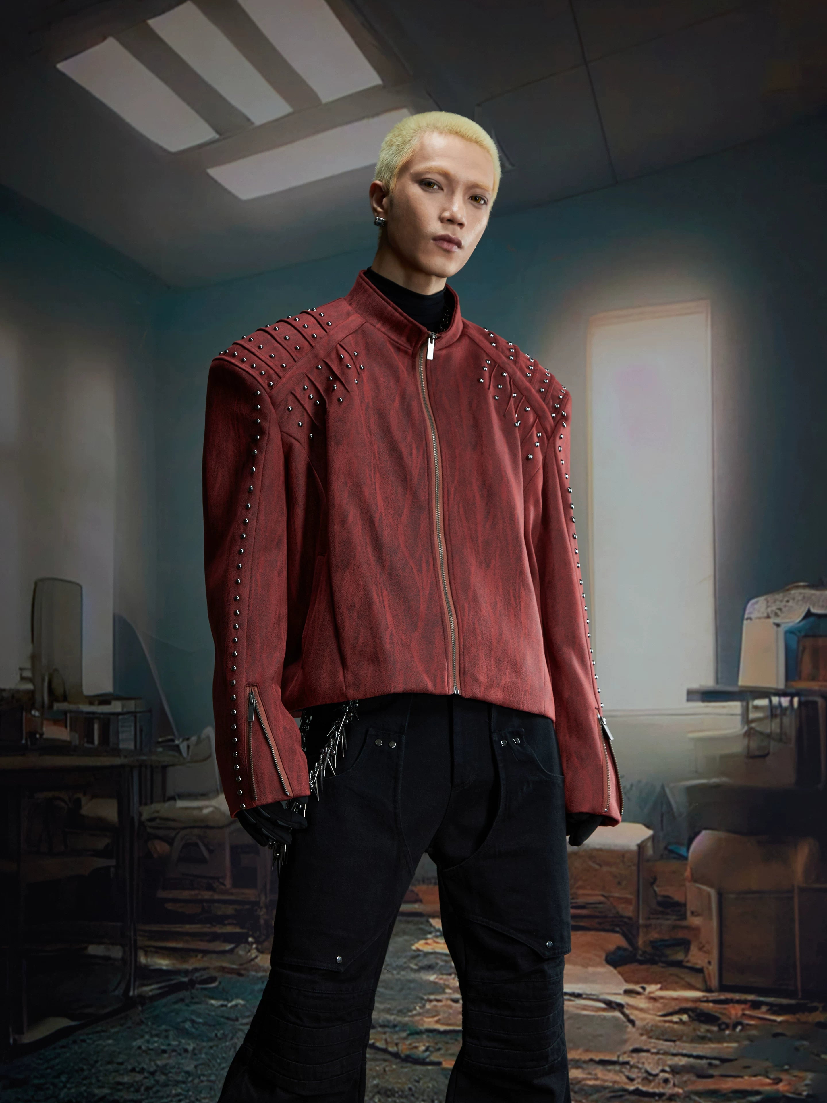 Rampart Studded Moto Jacket