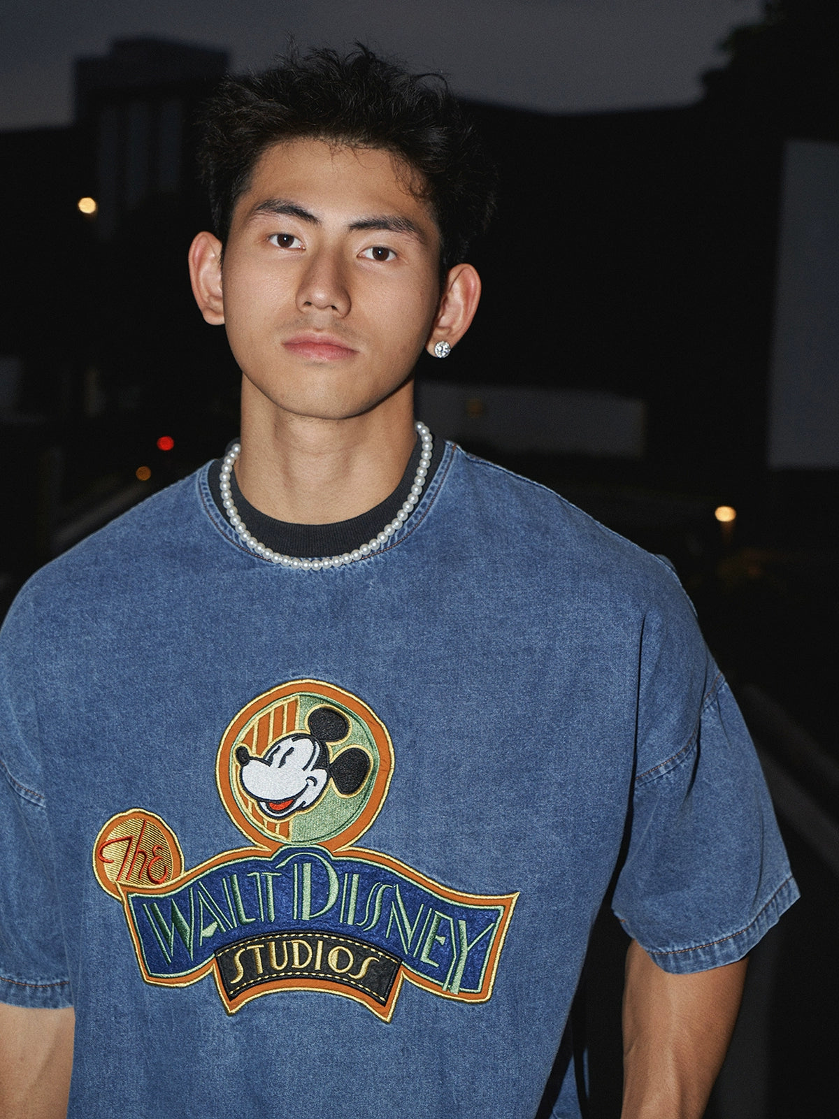 Denim Walt Disney Studios Mickey Mouse T-Shirt