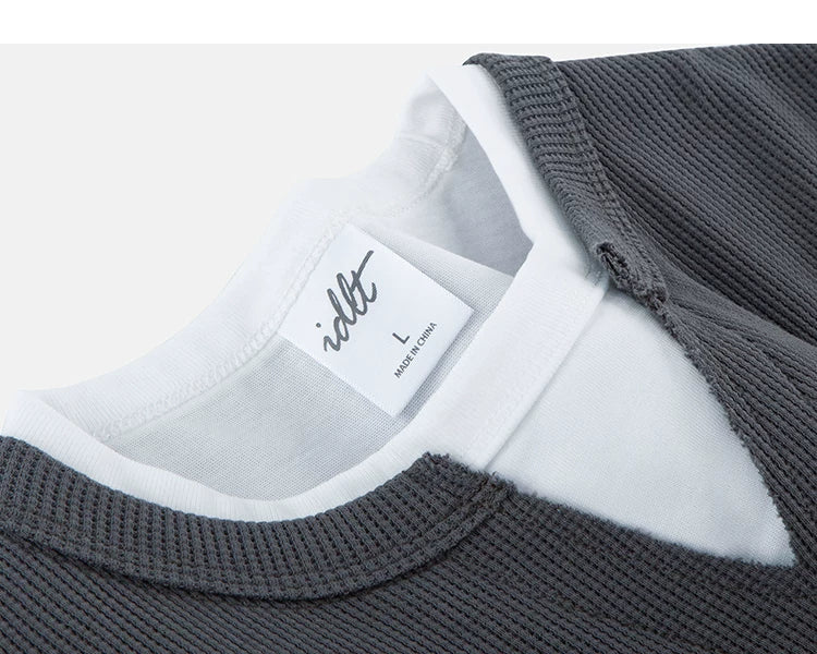 Layernotch Waffle Long Sleeve Tee