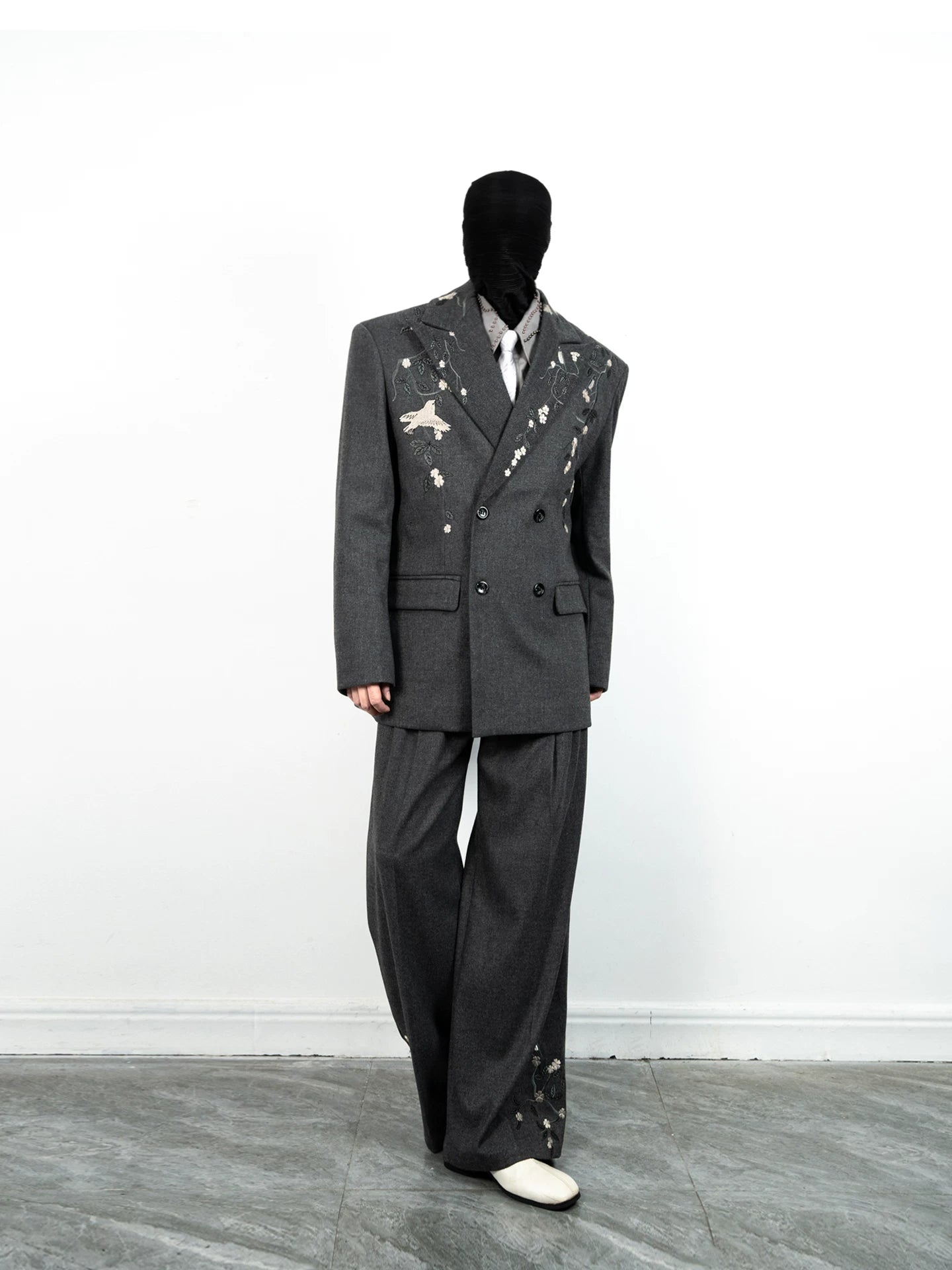 Midnight Aviary Embroidered Power Jacket