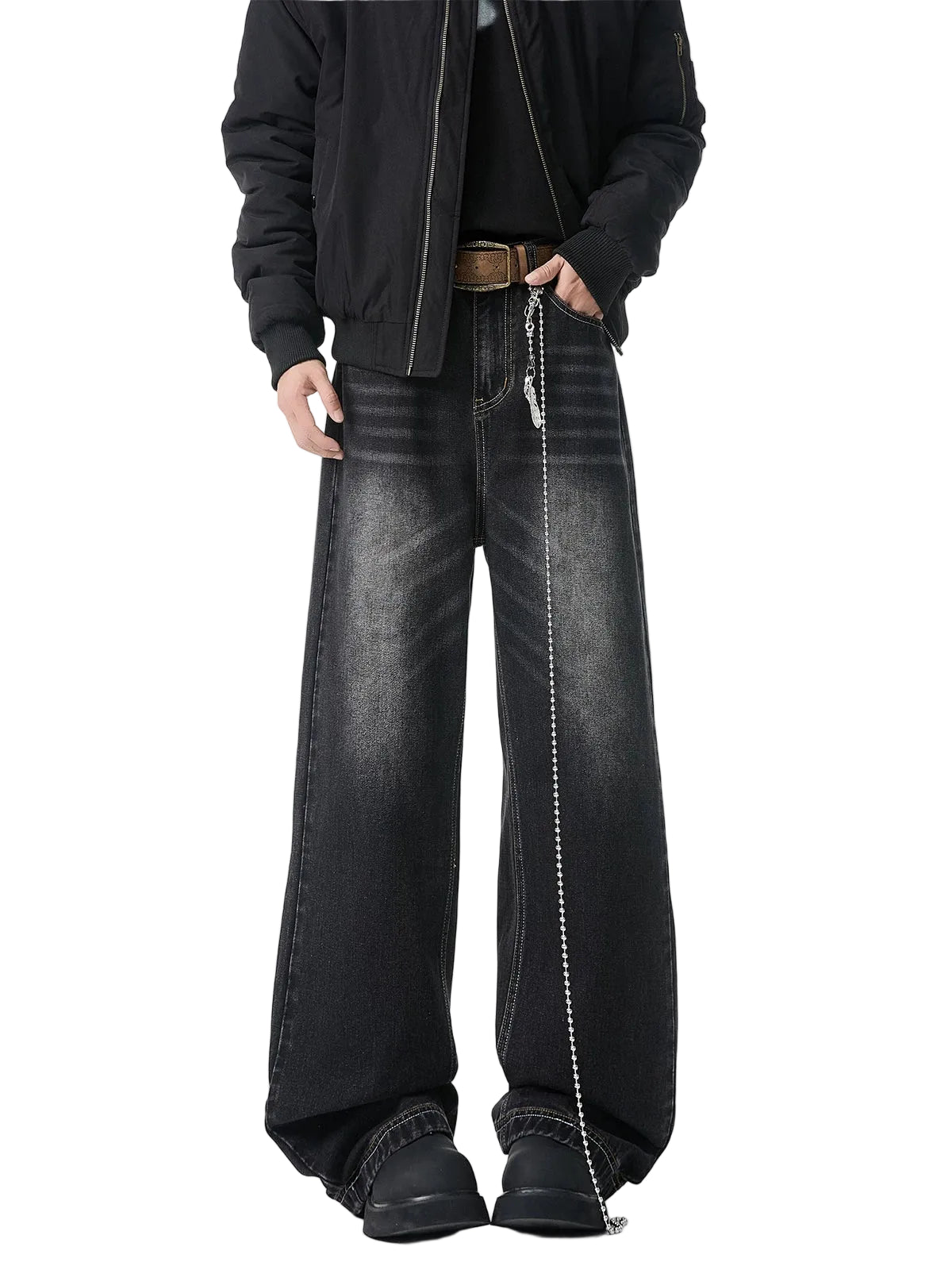 Fade Lane Wide-Leg Jeans