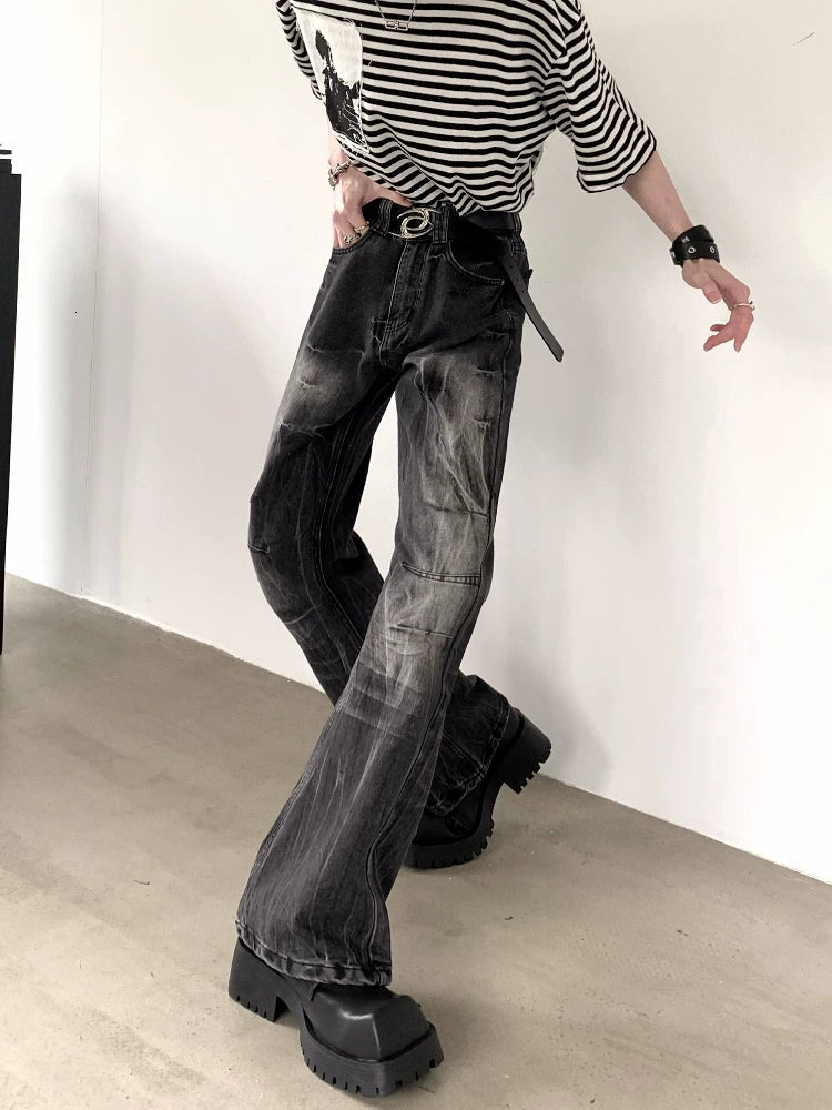 Whiskered Fade Bootcut Denim