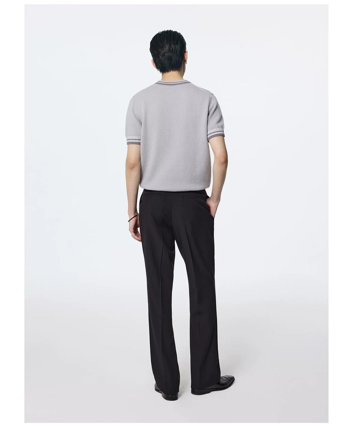 Camden Contrast-Trim Pocket Knit Tee