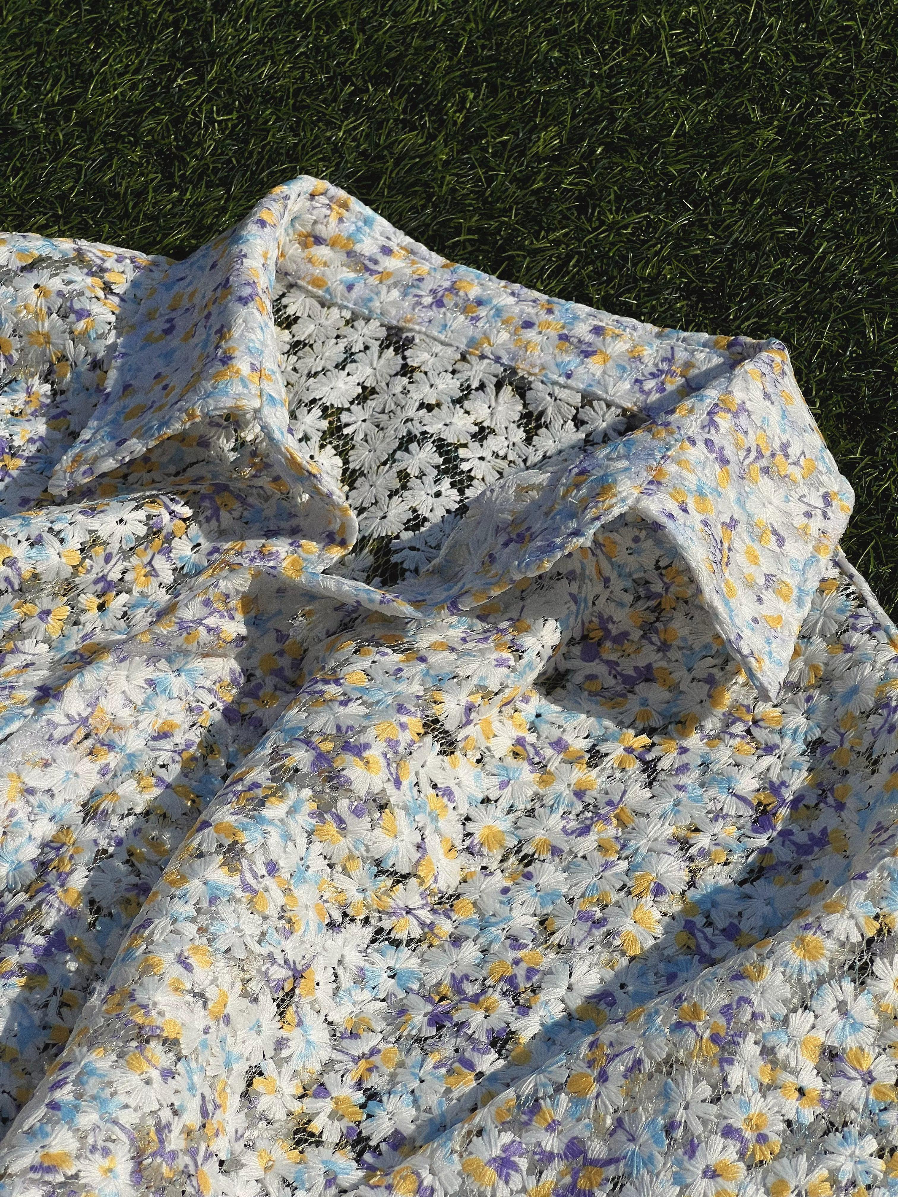 Multi-Colored Impressionistic Floral Shirt