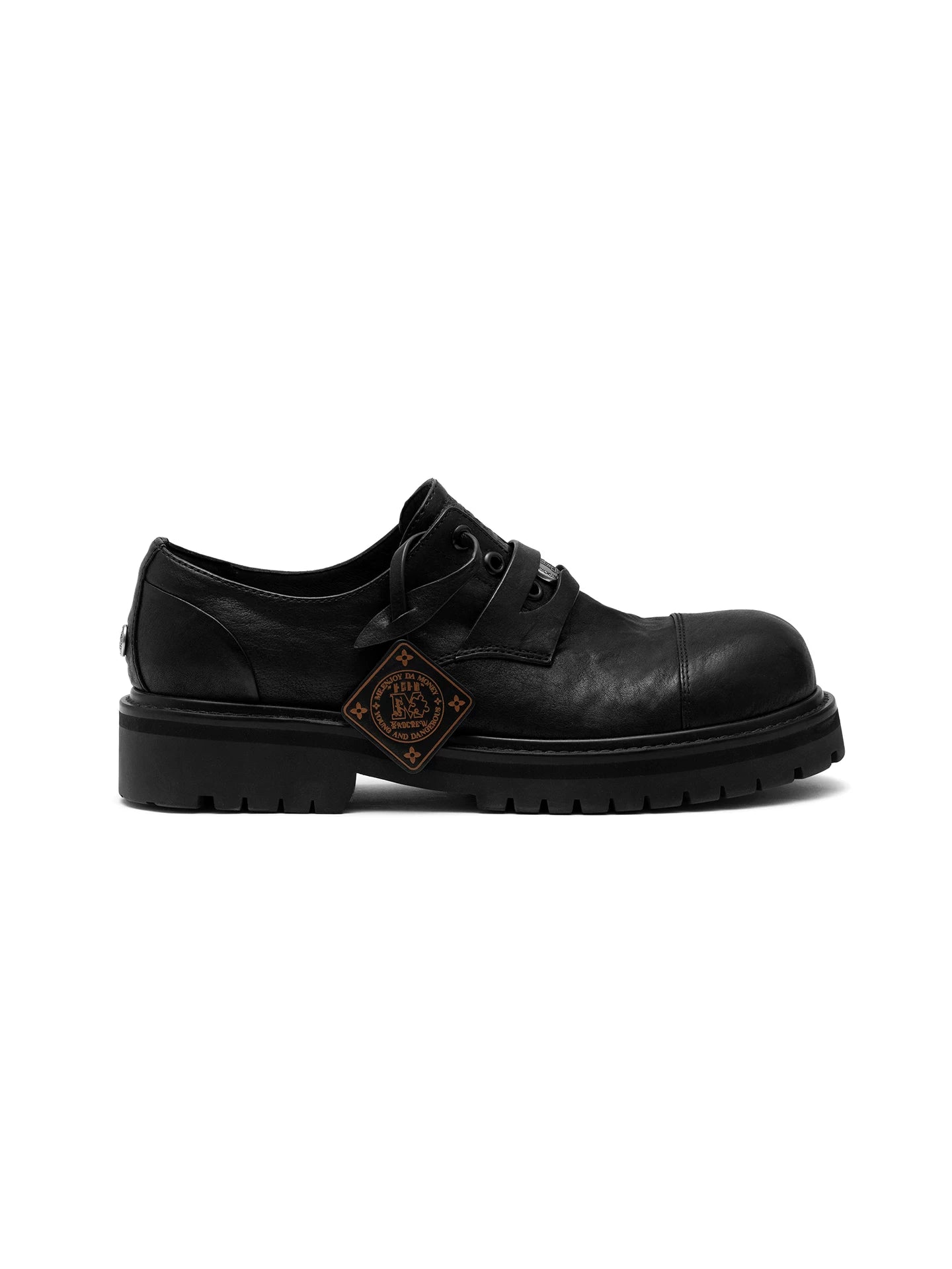 Strap Detail Chunky Sole Derby Shoes