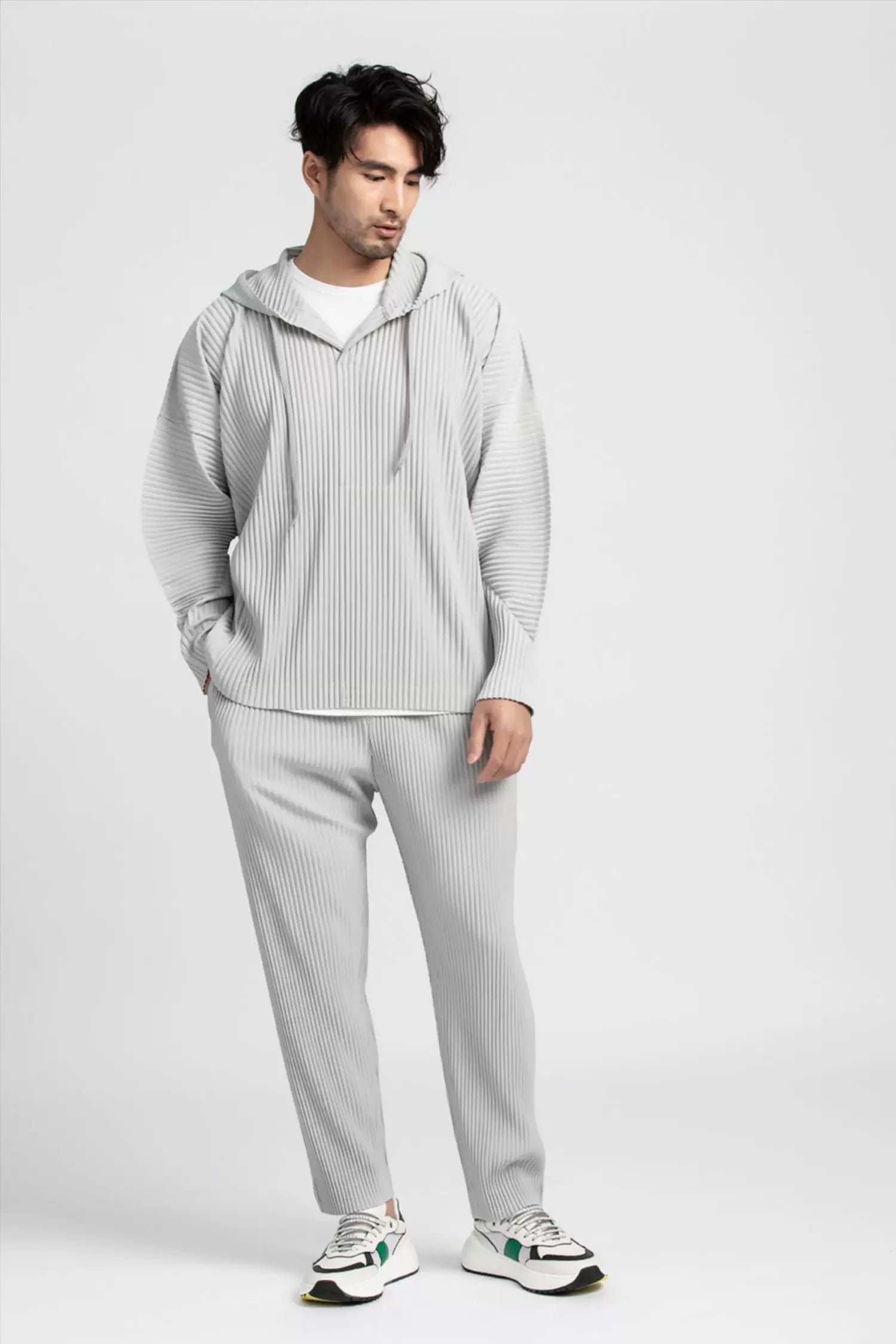 Frostline Pleated Straight-Leg Trousers