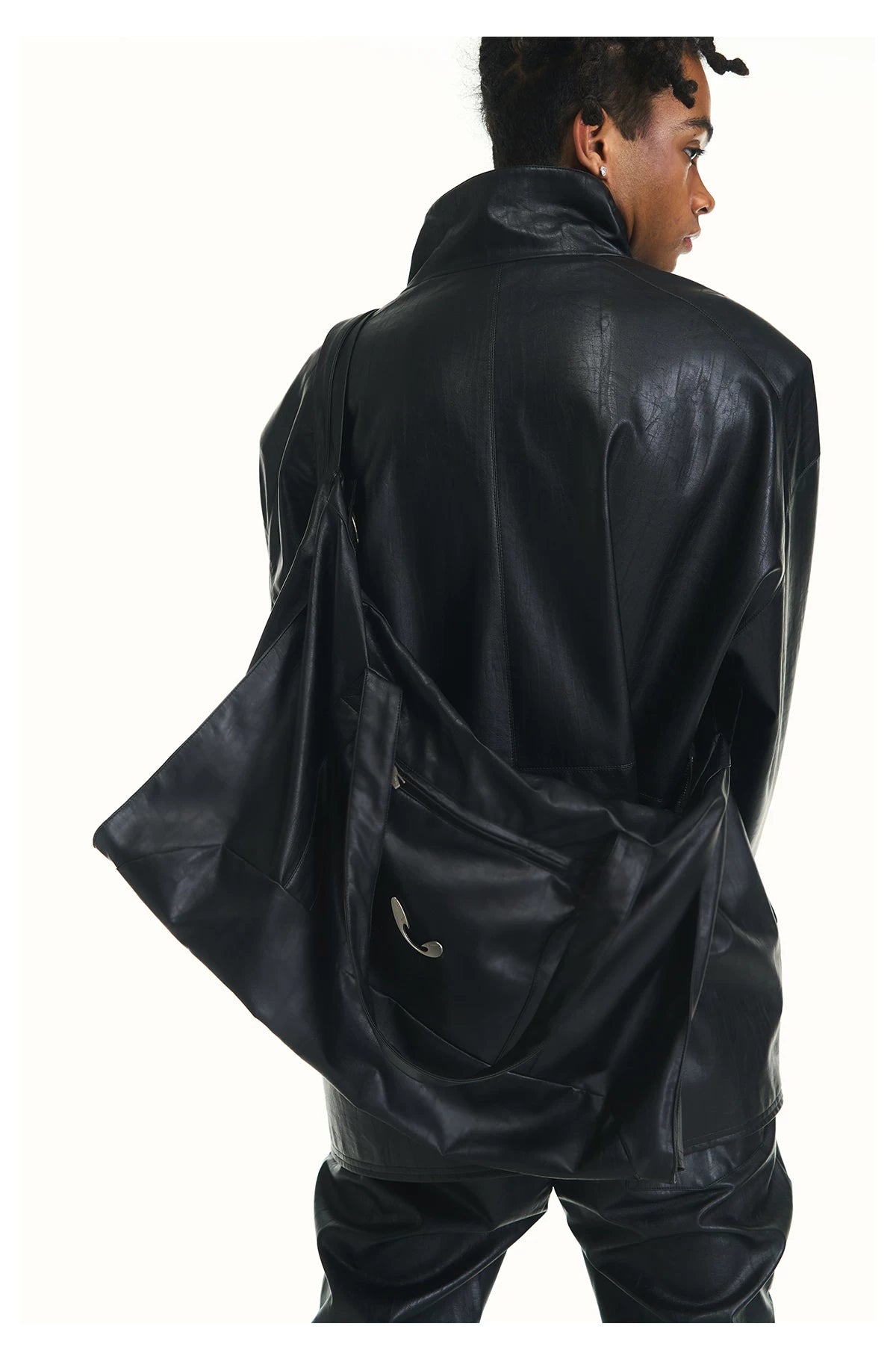 Slouchy Foldover Shoulder Tote Bag