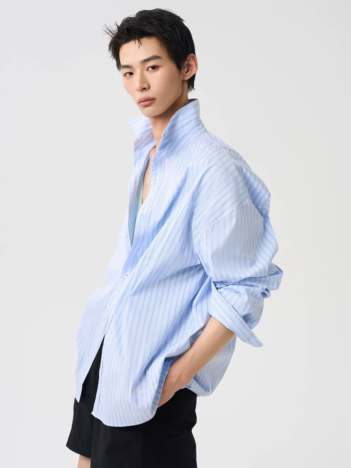 Airstream Pinstripe Oversized Shirt