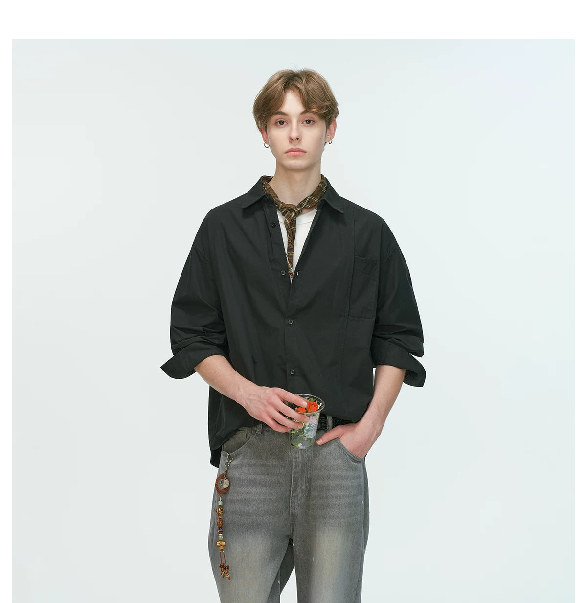 MonoFrame Relaxed Poplin Shirt