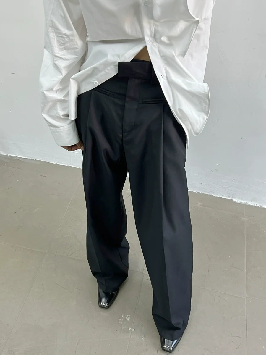Obsidian Vault Pleat Trousers
