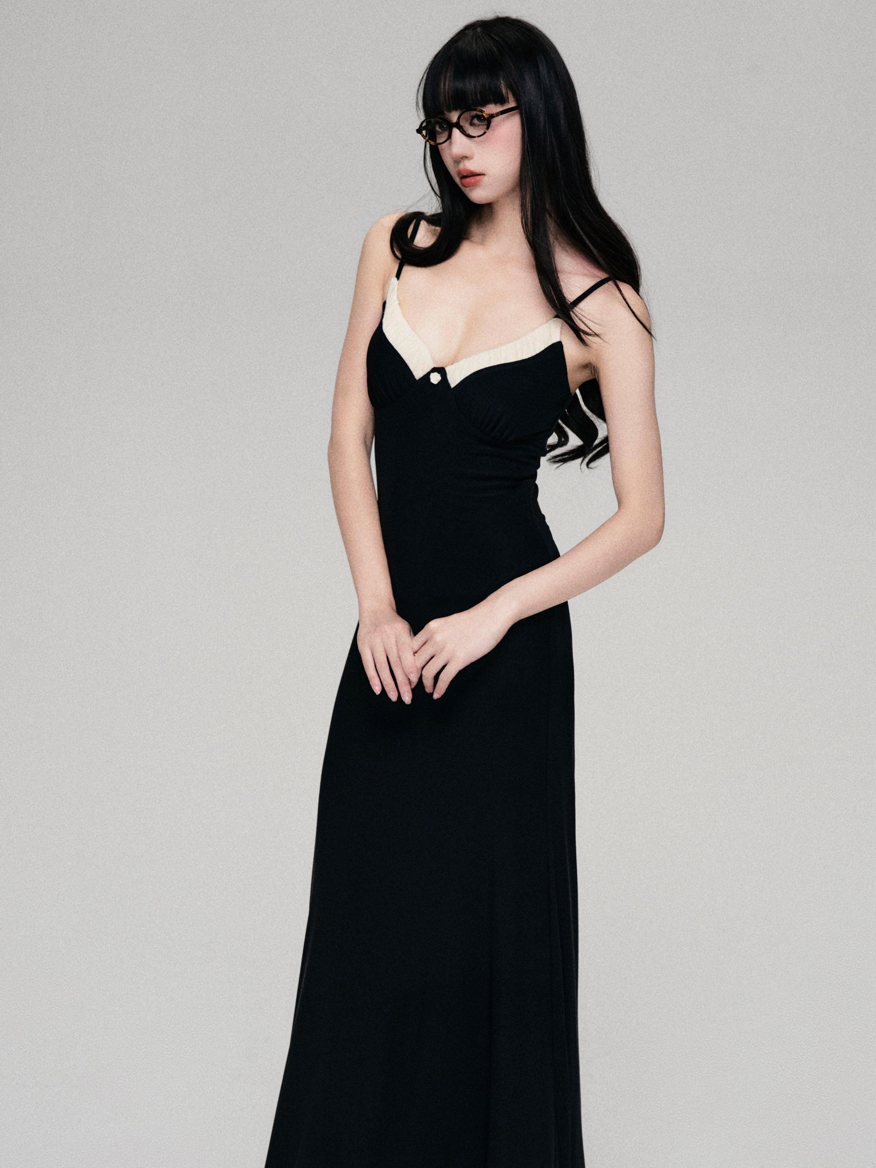 Luluswings Sweetheart Contrast Trim Bodycon Dress - Women'S Elegant Evening Gown