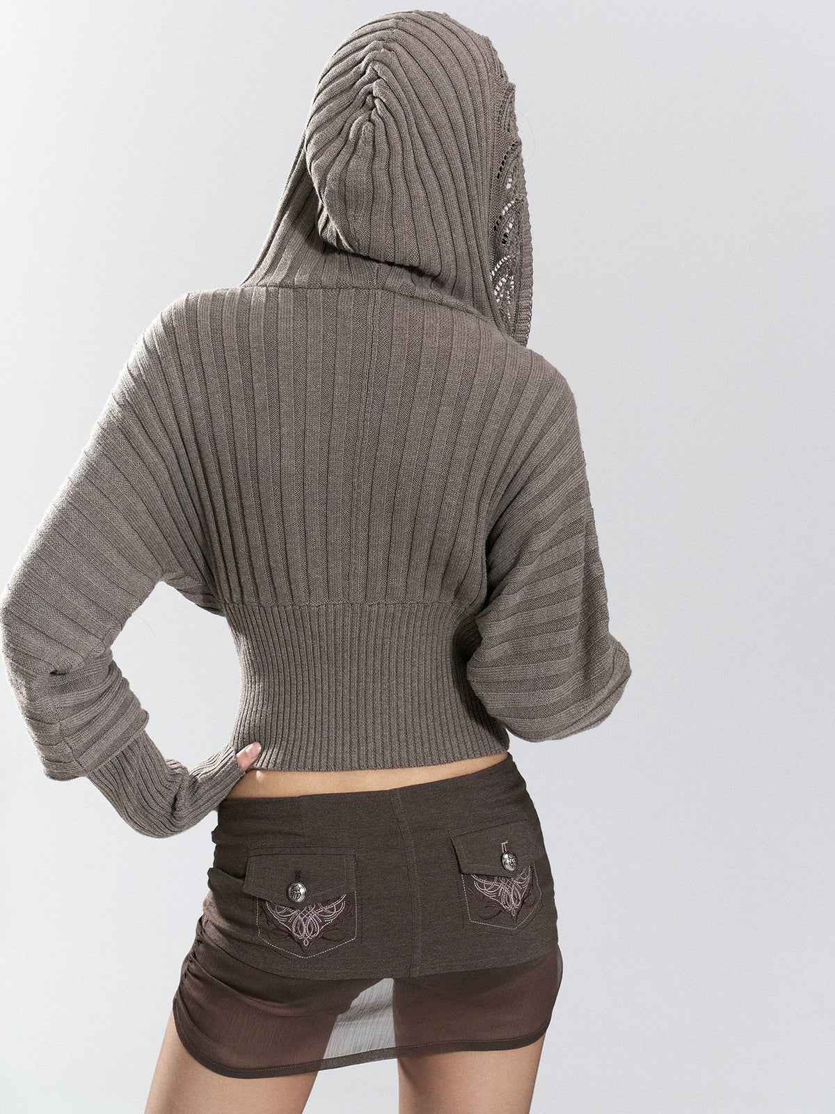Eclipse Lace-Trim Corset Knit Top