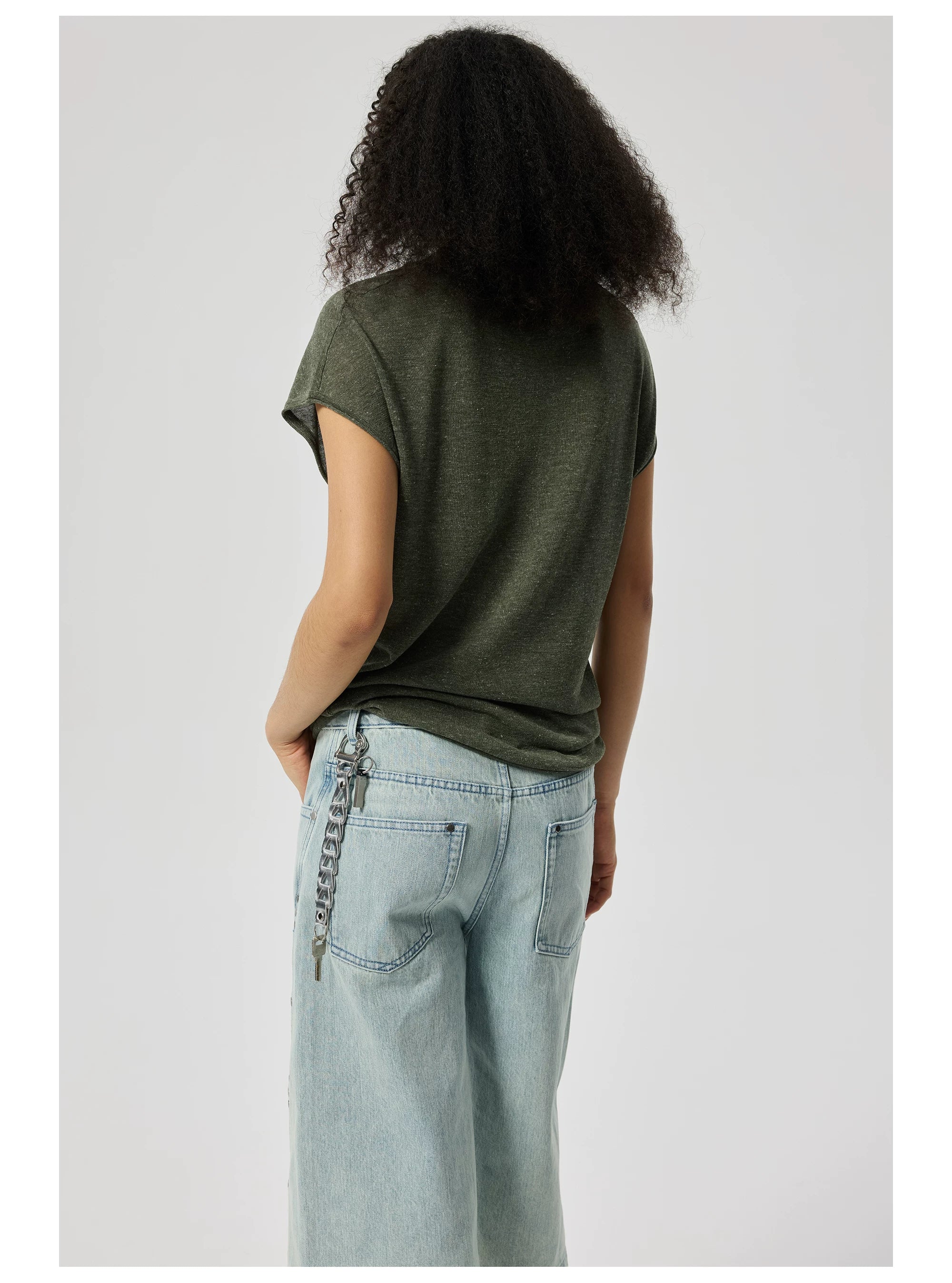 Silvair V-Neck Cap Sleeve Tee