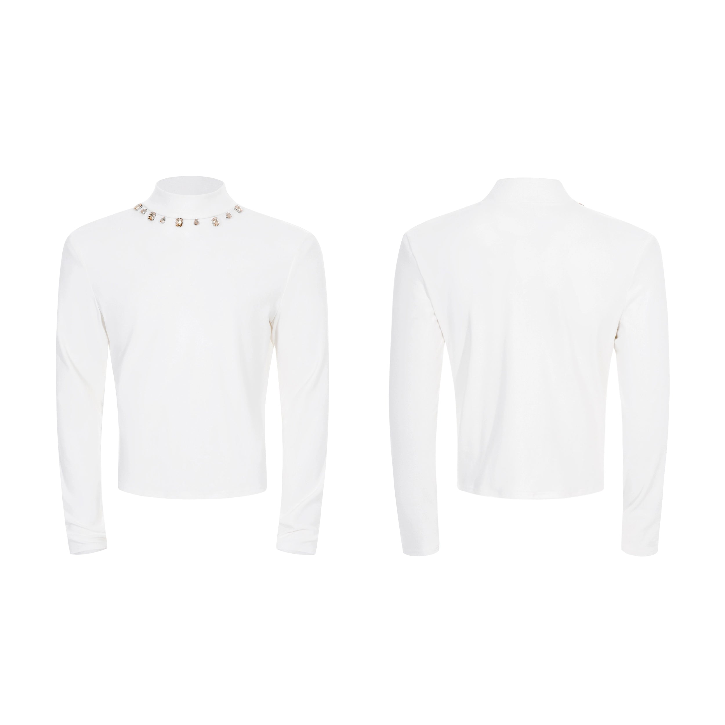 Gilded Halo Gem Neck Longsleeve