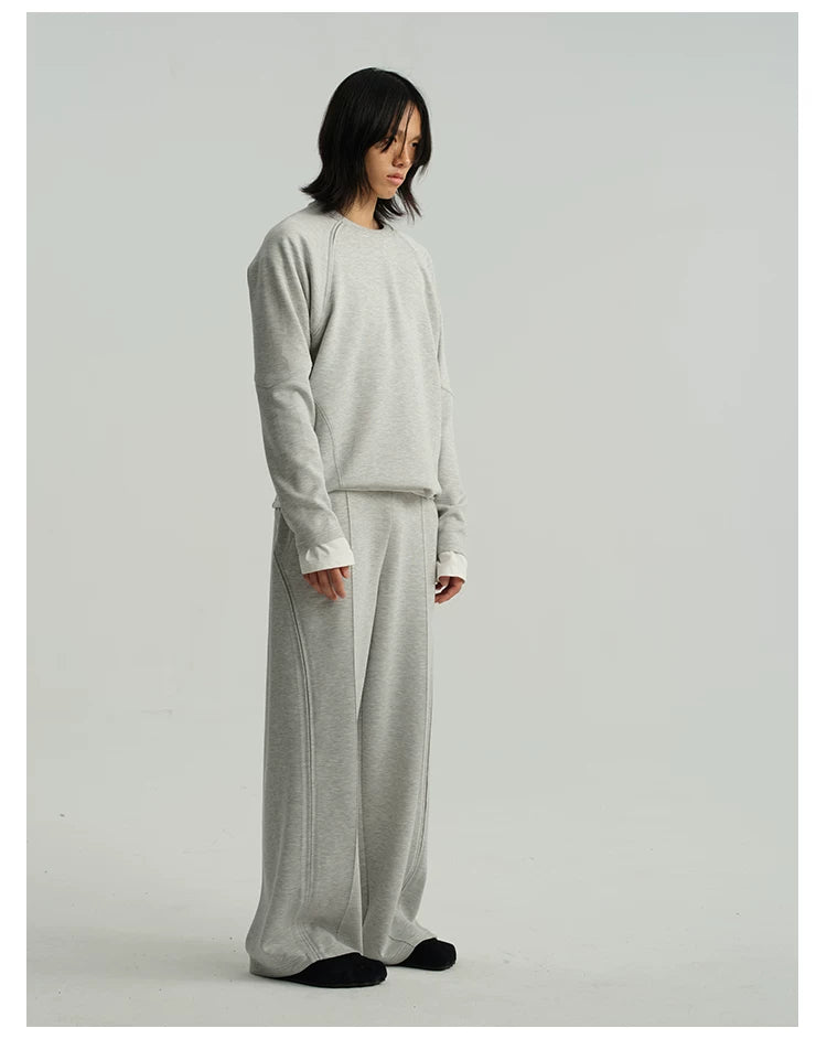 Panelled Crewneck Sweatshirt