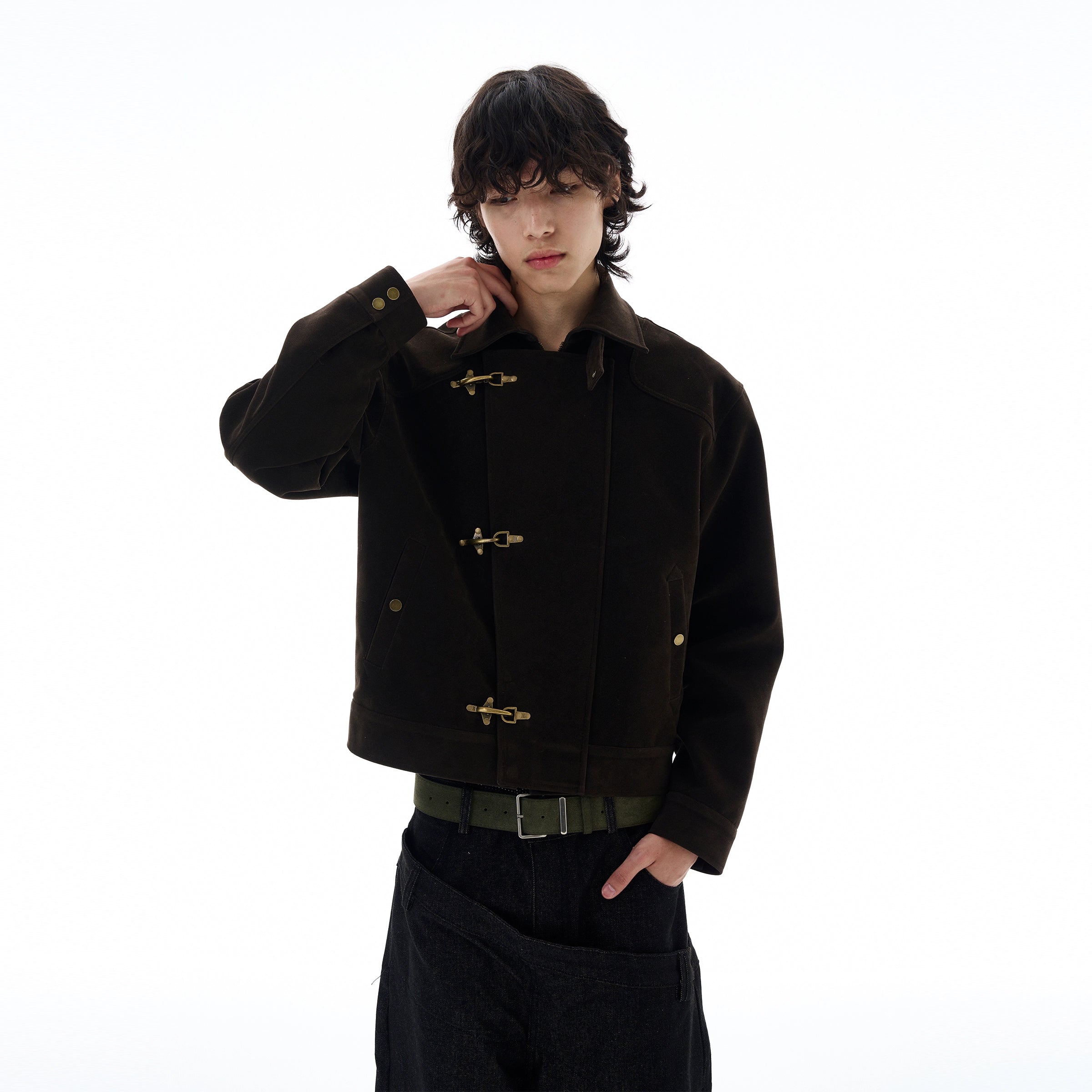 Midnight Espresso Toggle Jacket